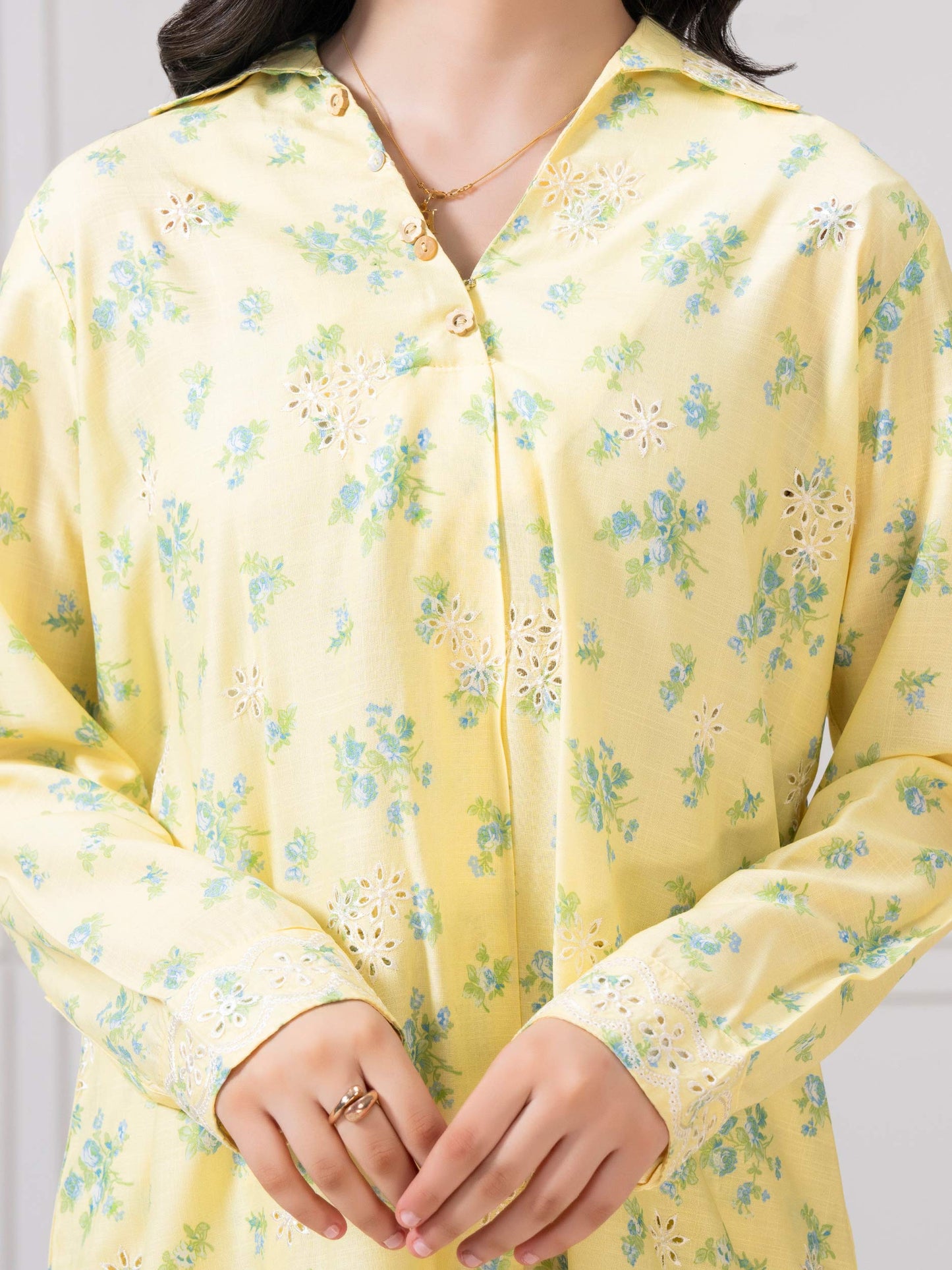 2 Piece Viscose Suit-Embroidered