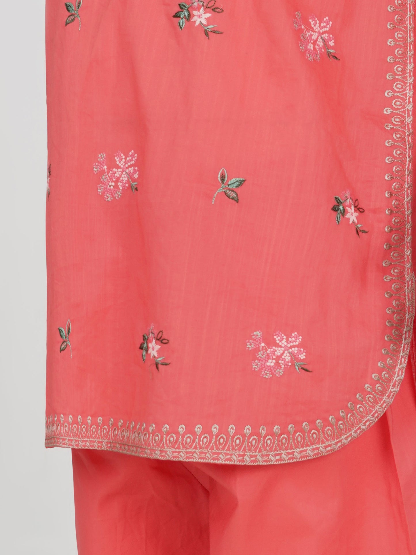 2 Piece Lawn Slub Suit- Embroidered (Pret)
