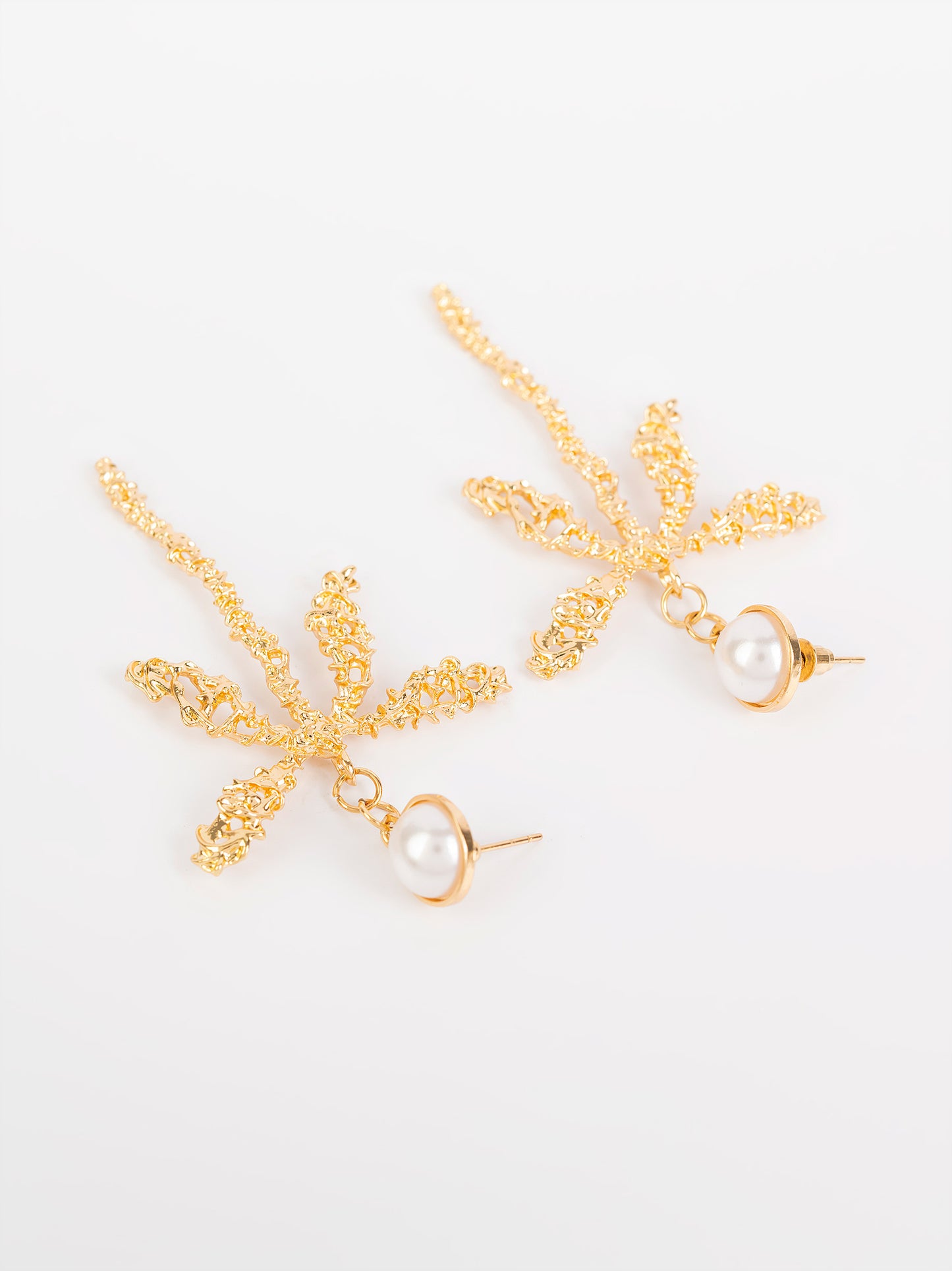 Textured Bow Earrings