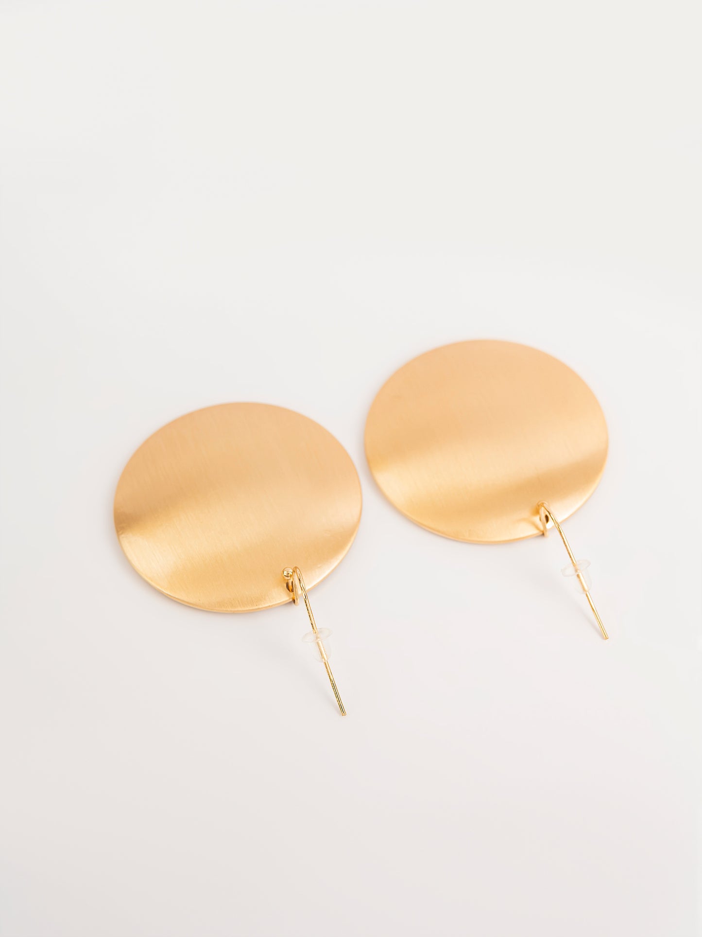 Matt Finish Round Earrings