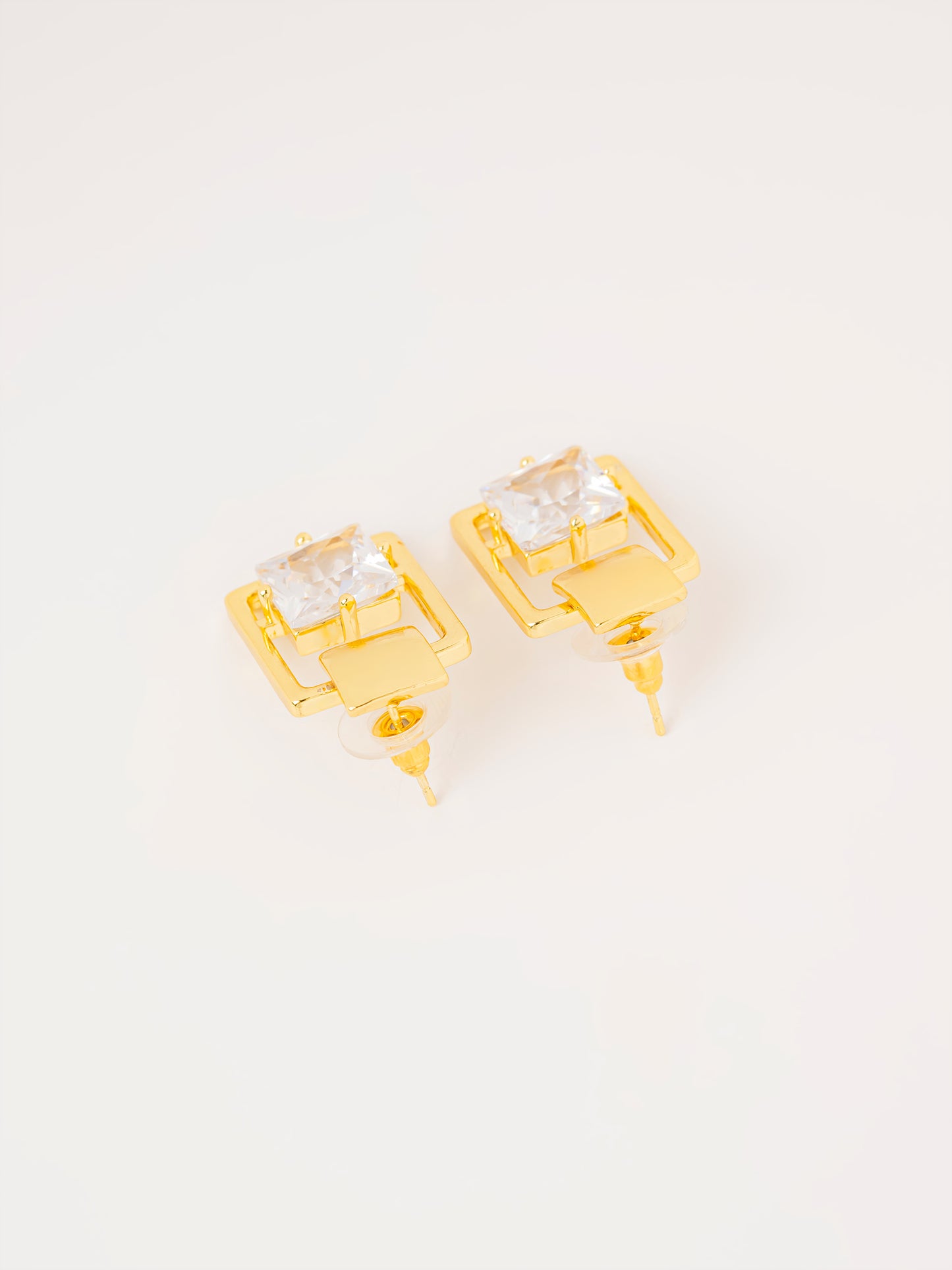 Crystal Frame Earrings