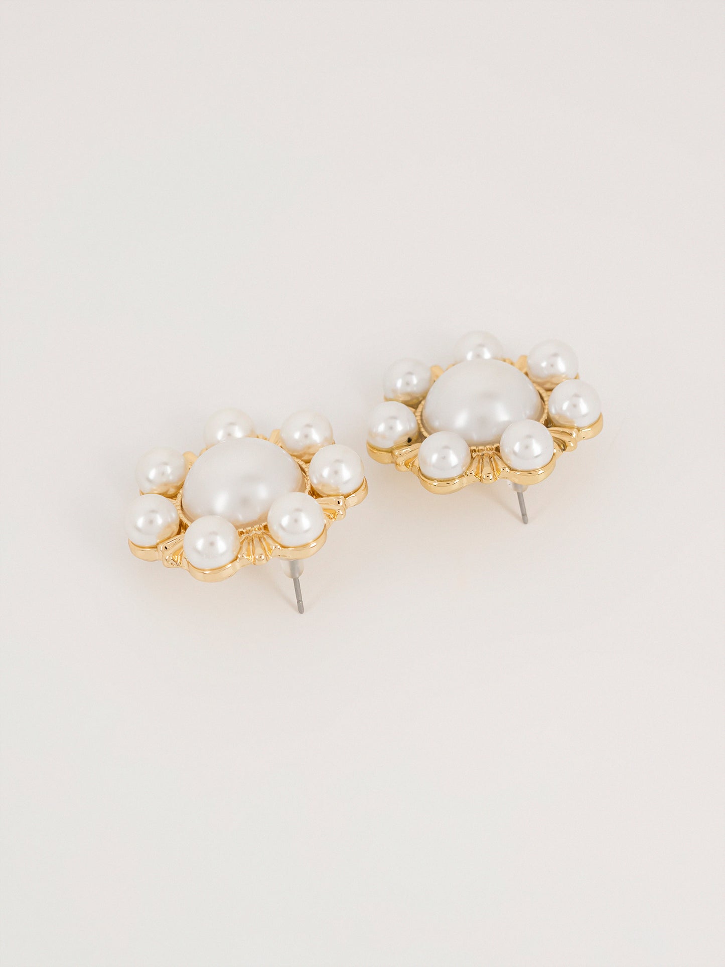 Sunburst Pearl Earrings