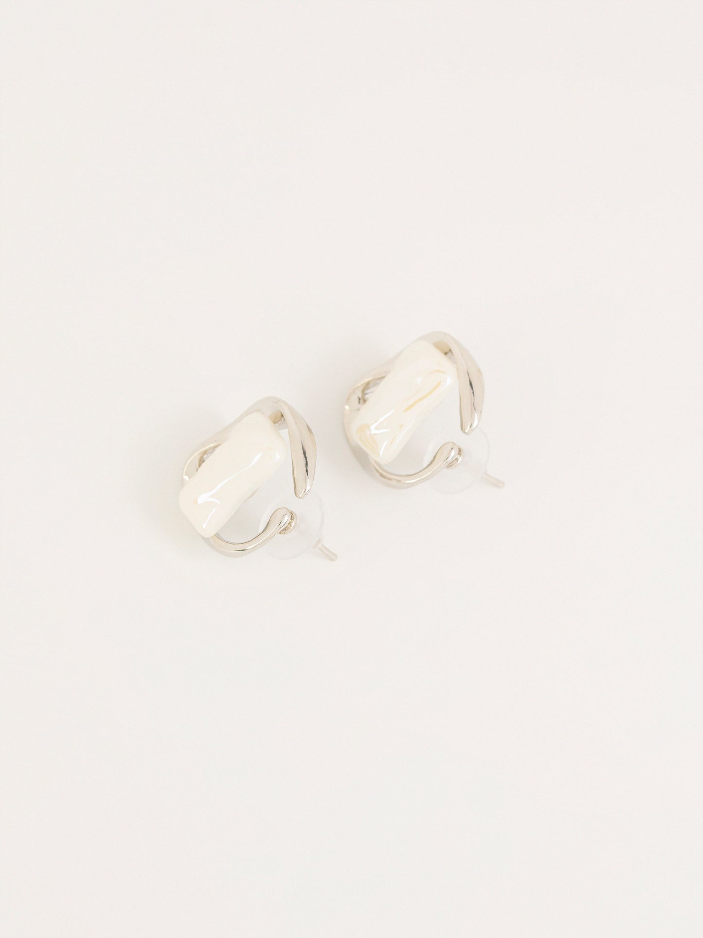 Abstract Hoop Earrings