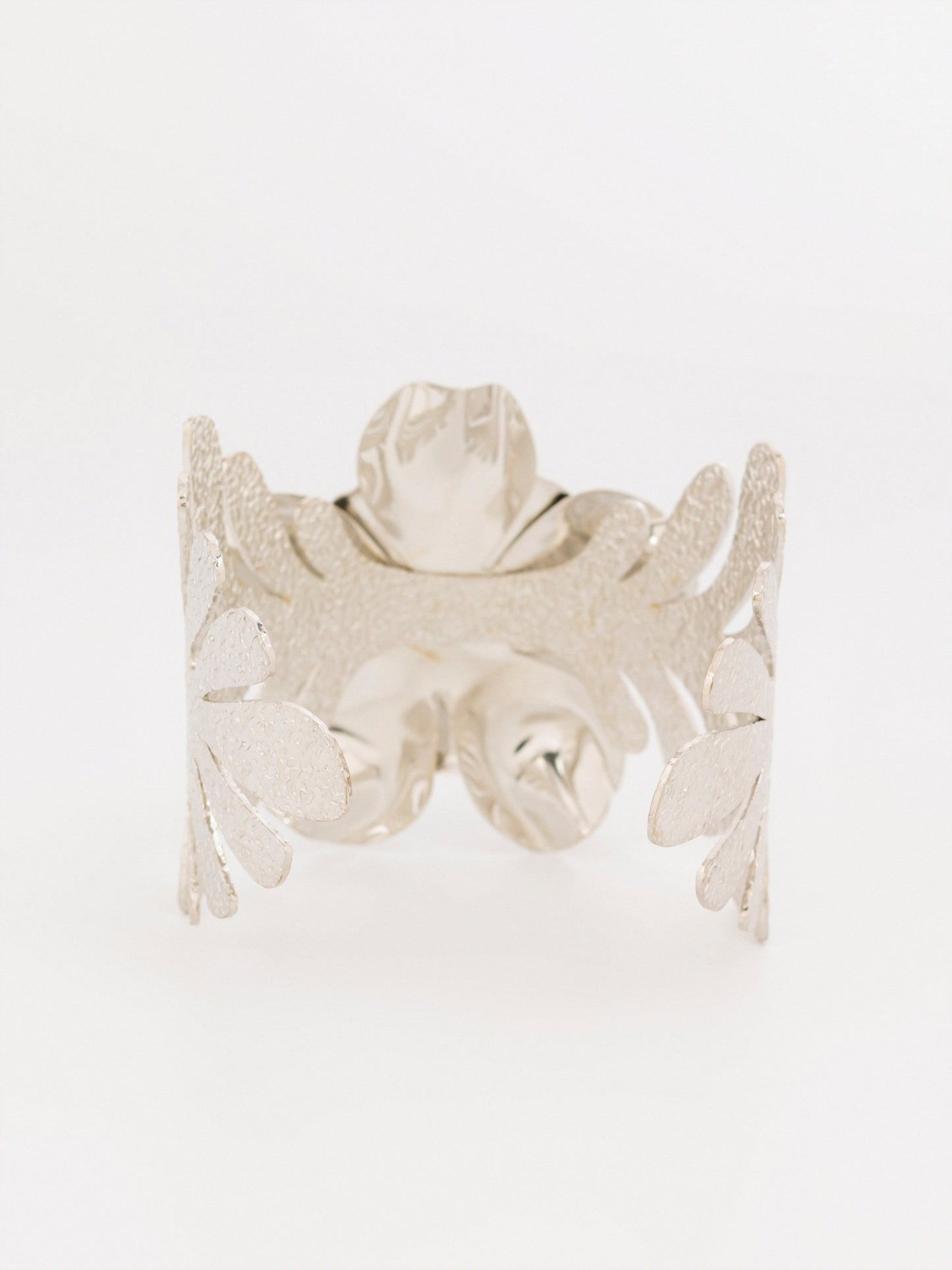 Floral Wide Cuff Bracelet