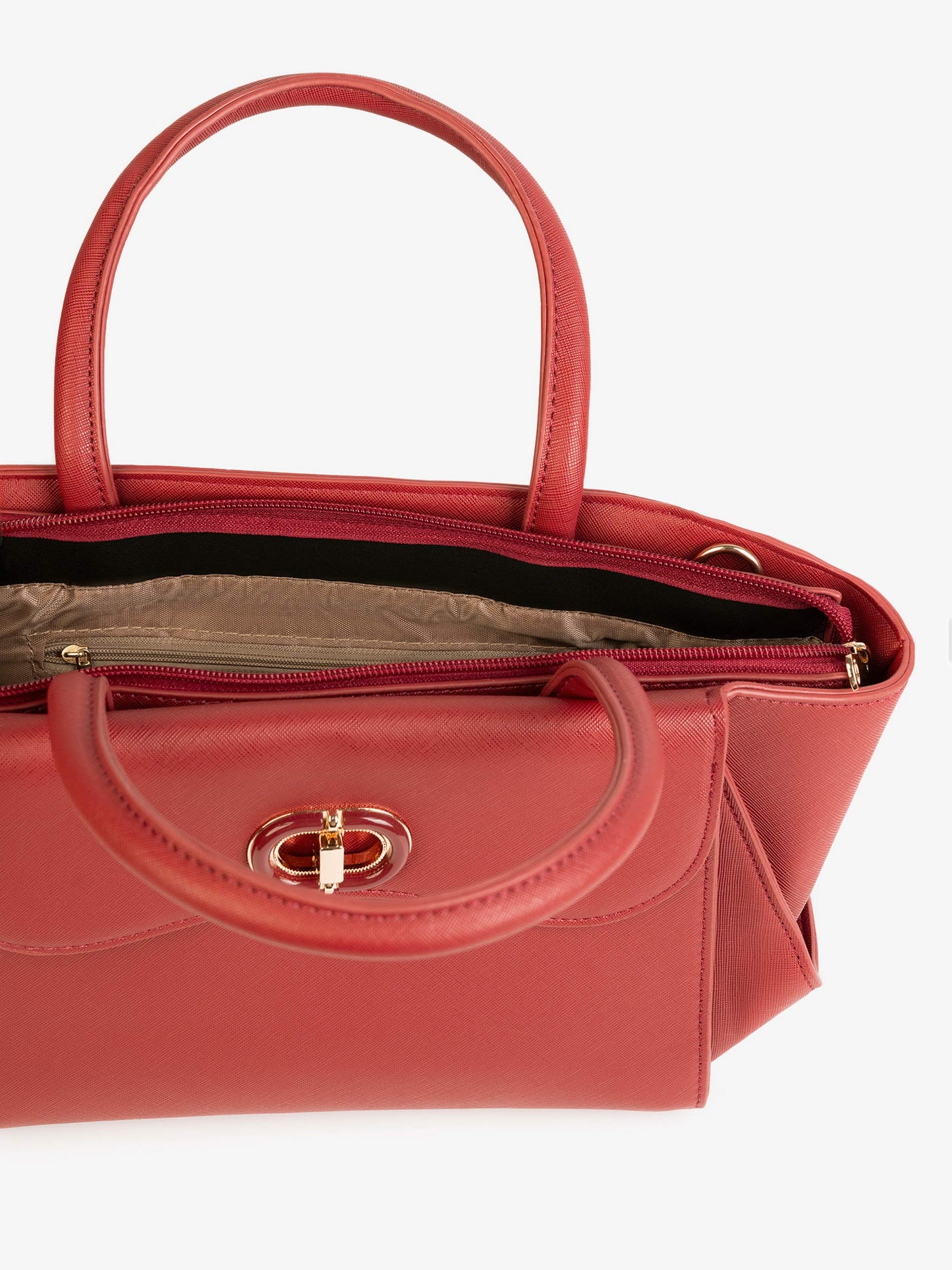 Structured Flap Handbag