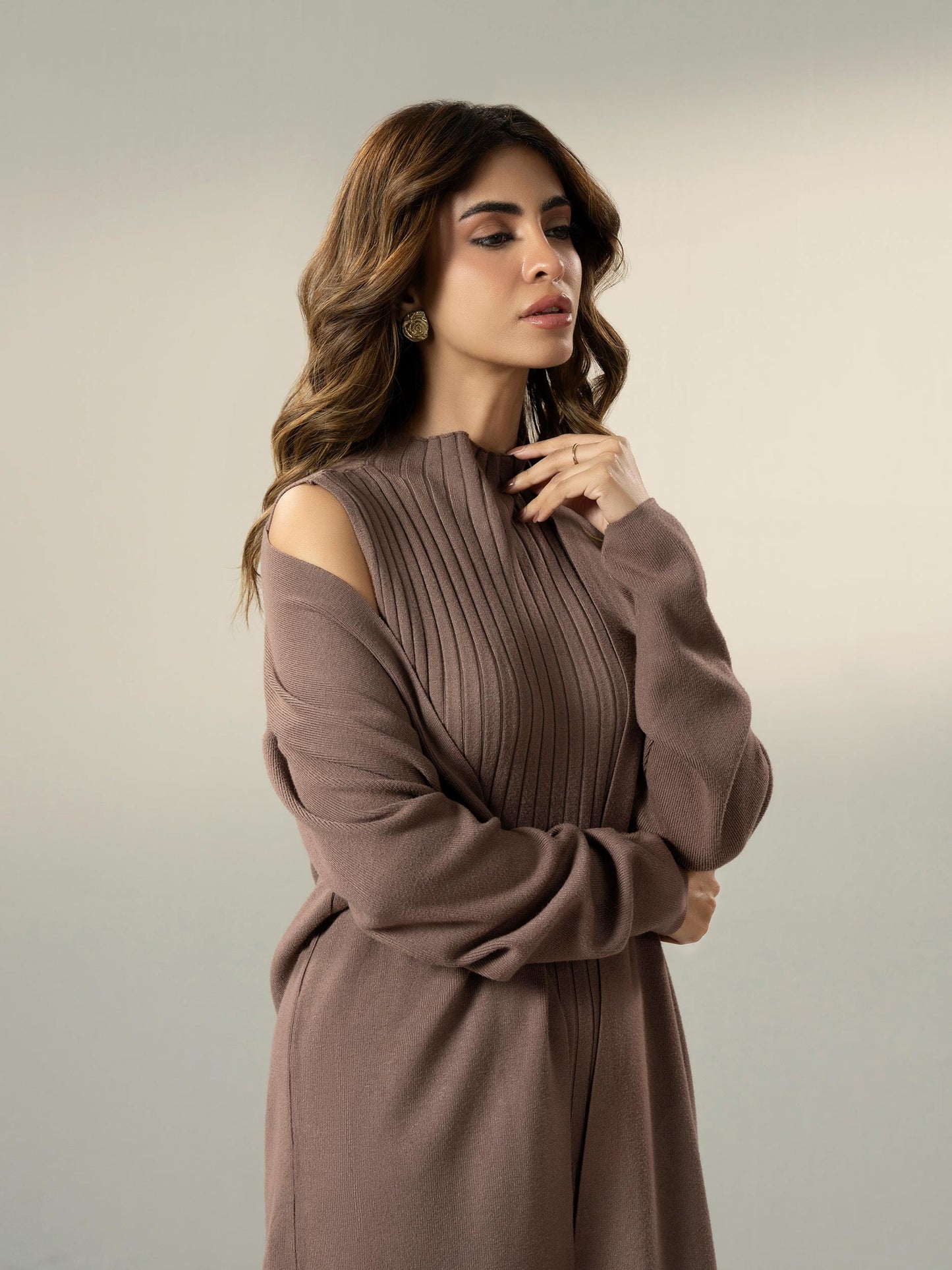 Knitted Cardigan Co-ord Set