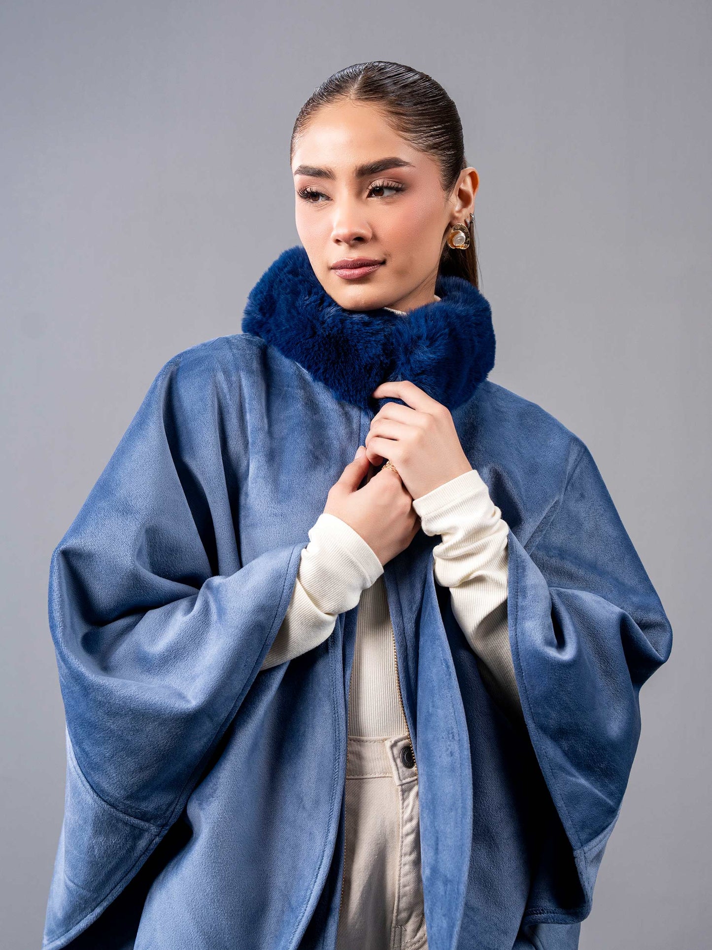 Suede Cape
