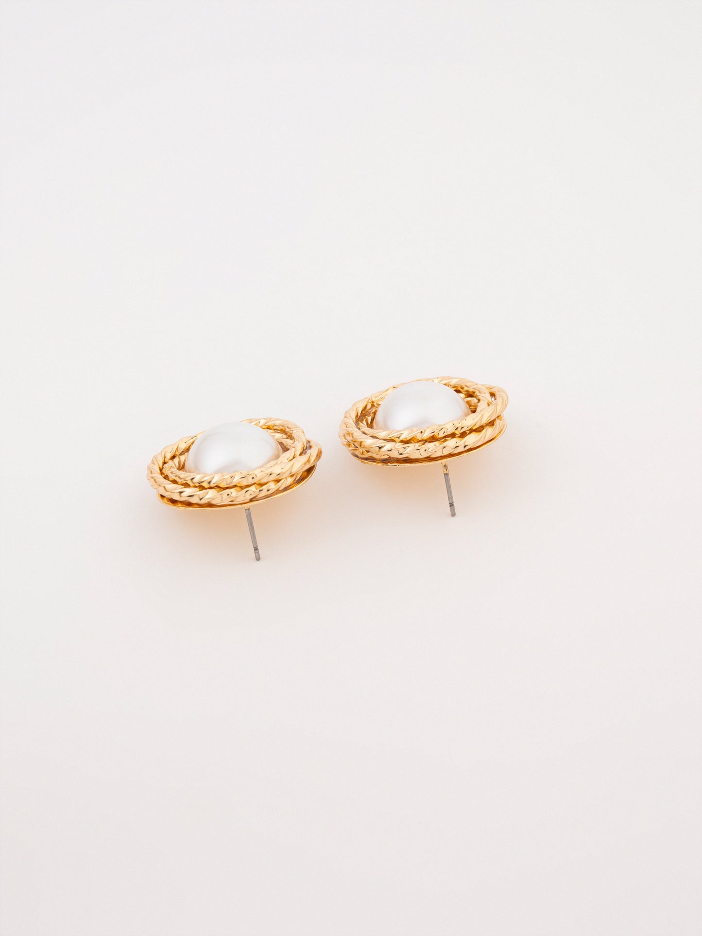 Pearl Halo Studs