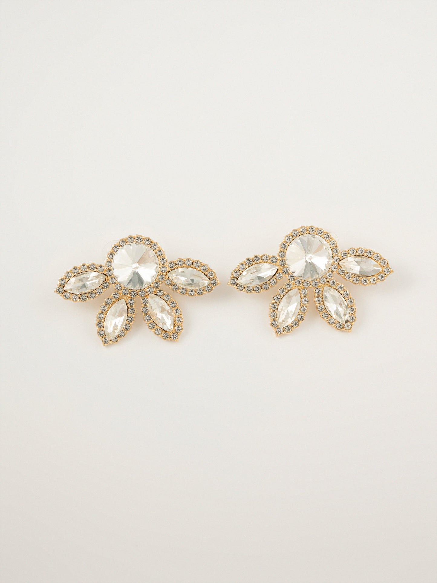 Floral Crystal Earrings