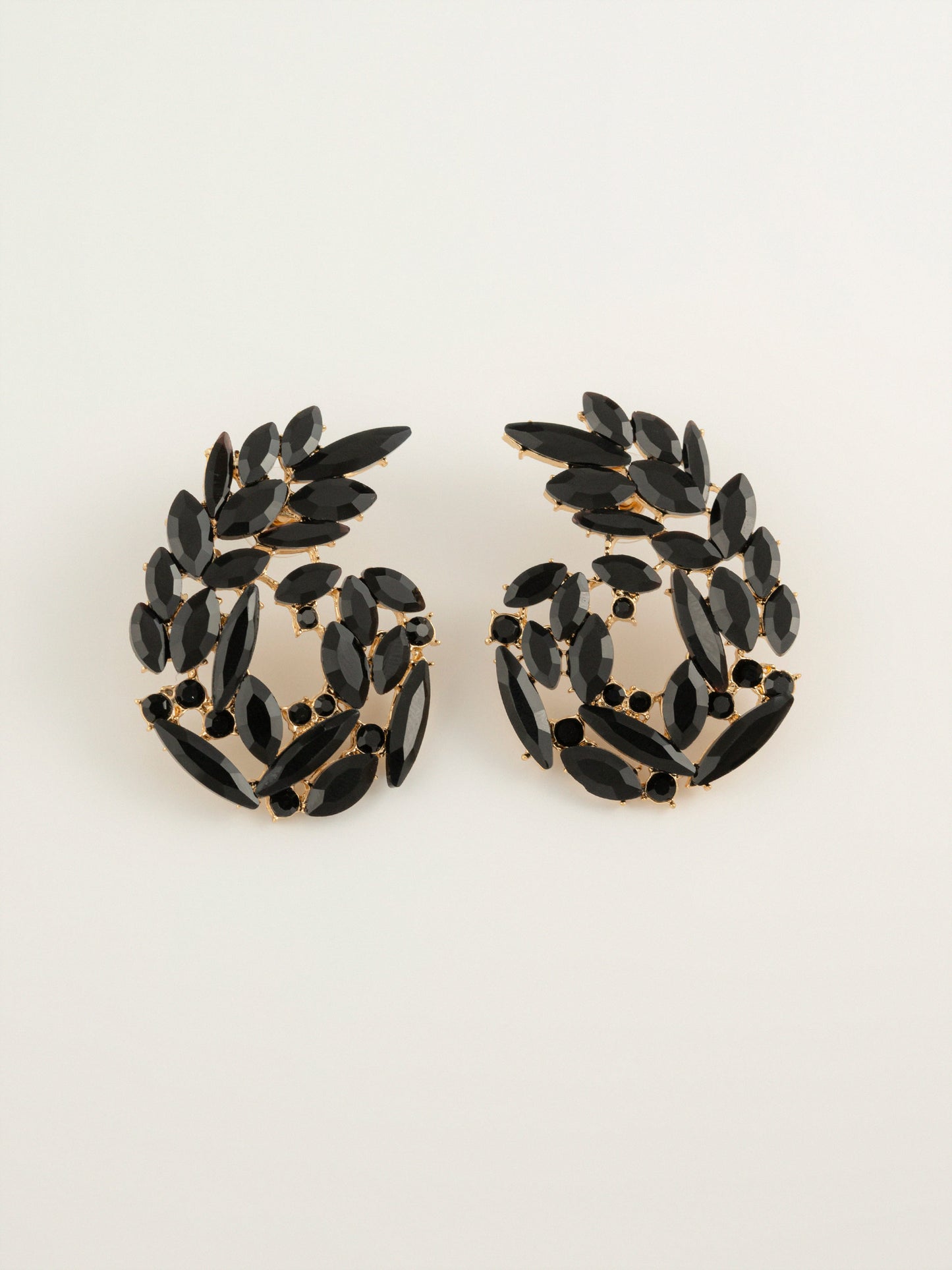 Curve Crystal Earrings