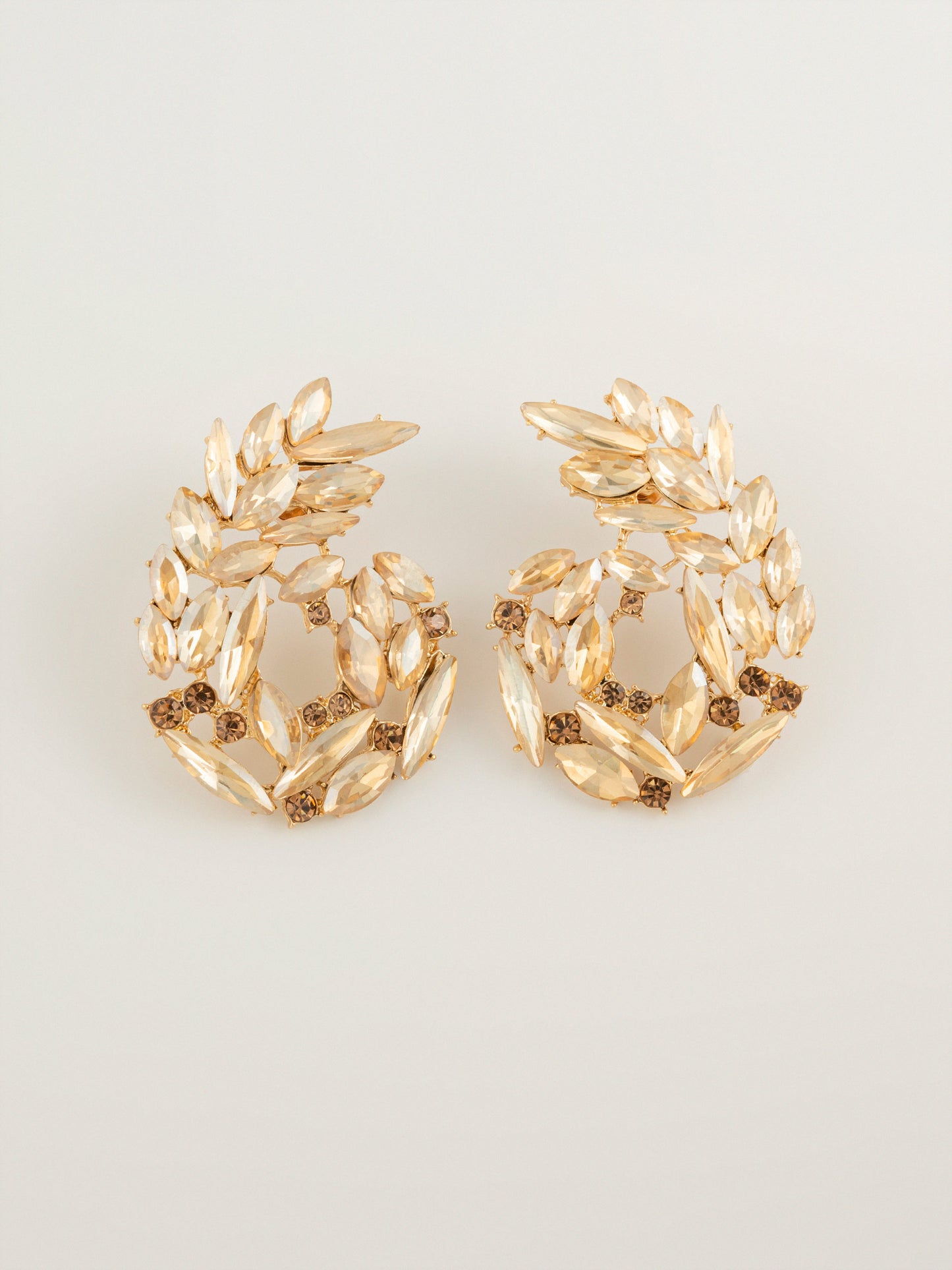 Curve Crystal Earrings