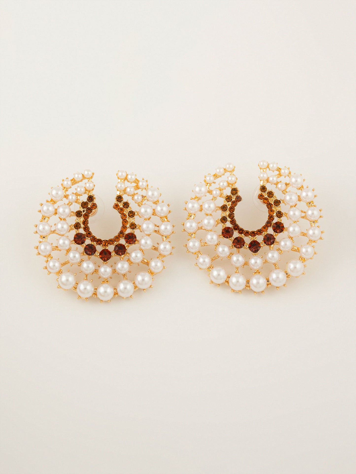 Crescent Pearl Earrings