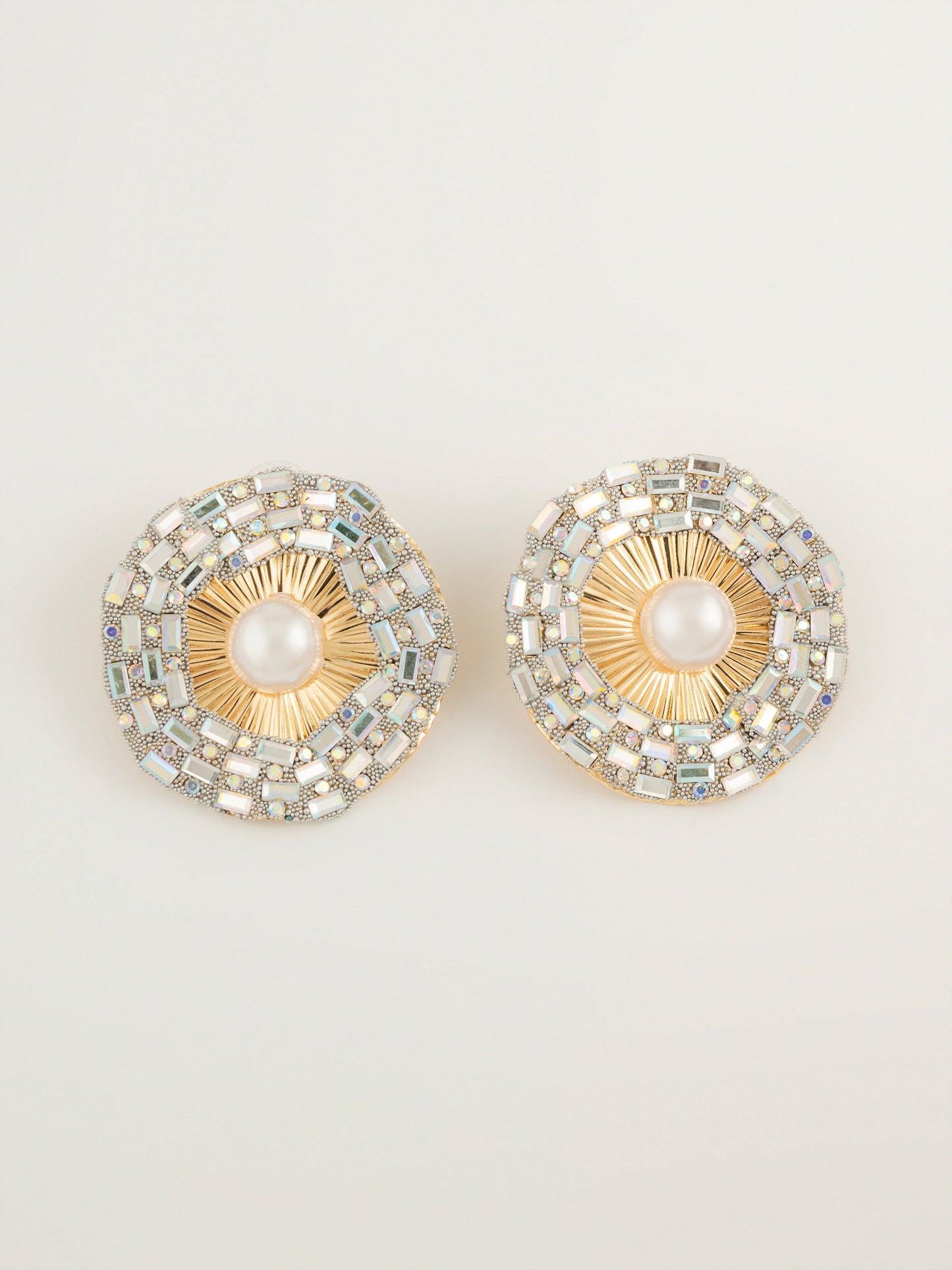 Pearl Halo Earrings