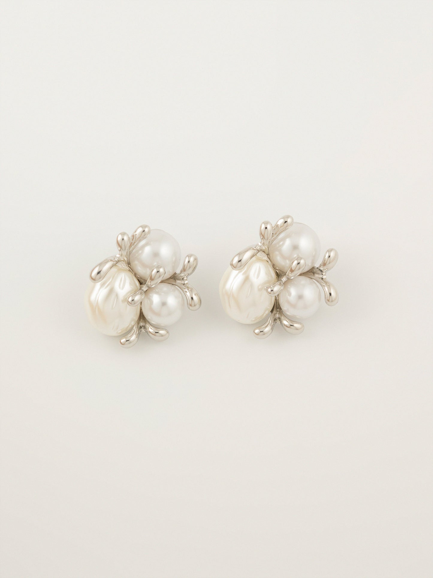 Pearl Cluster Earrings
