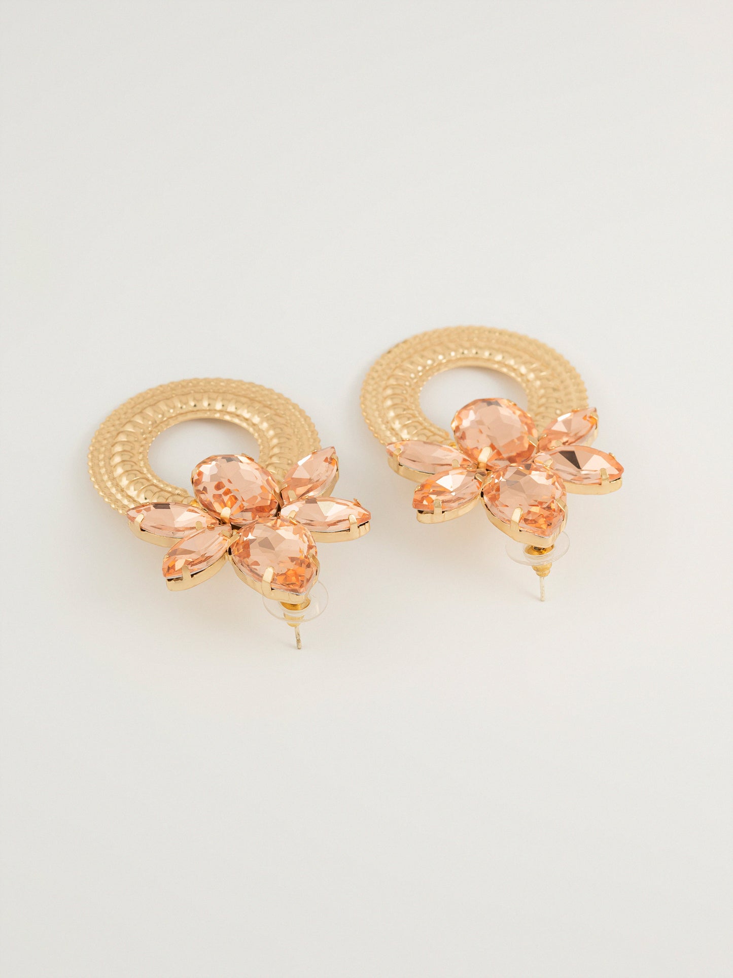 Floral Crystal Earrings