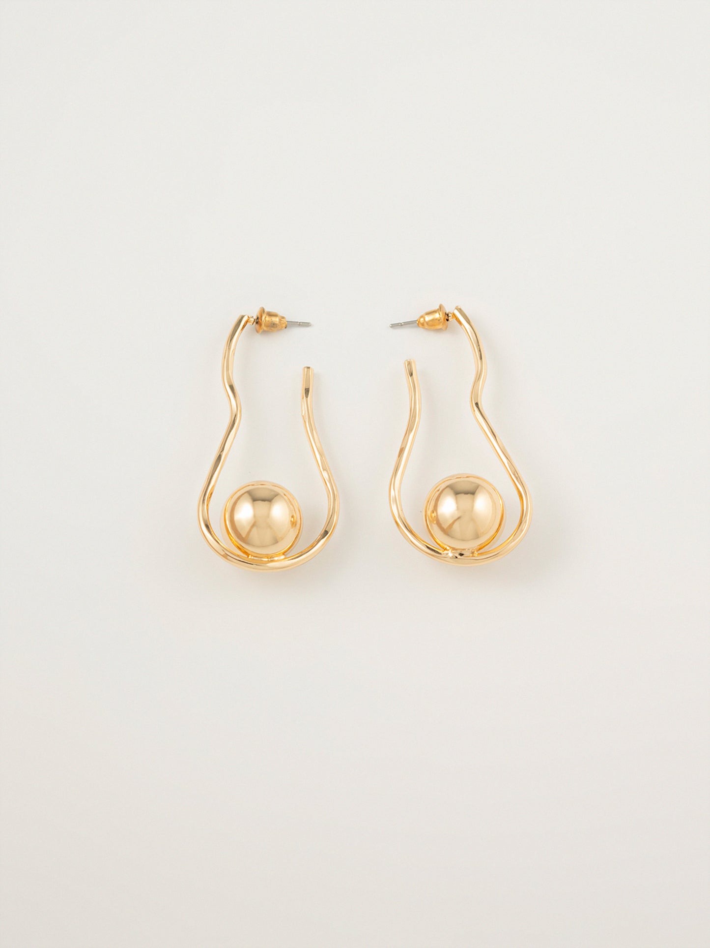 Spiral Ball Earrings