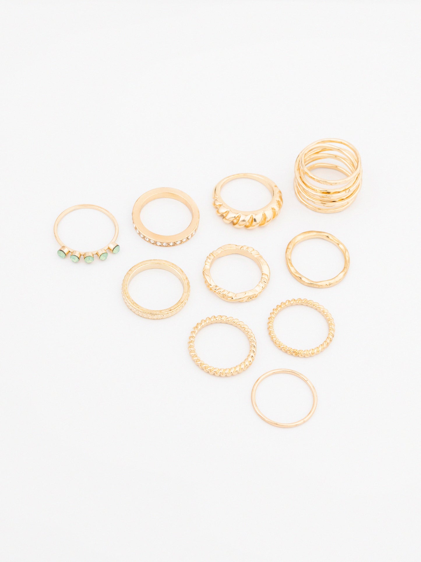 Textured Ring Set