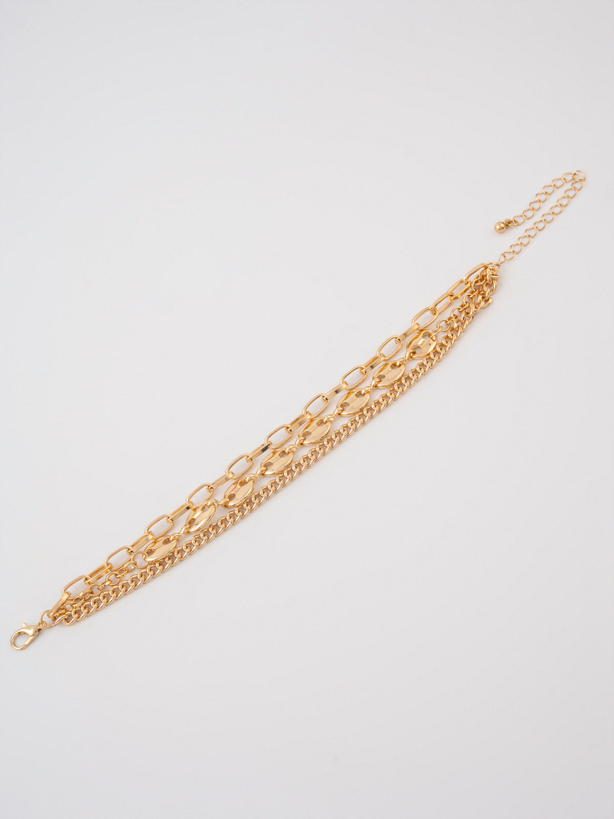 Layered chain Anklet