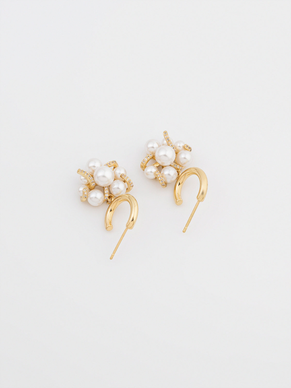 Pearl Cluster Earrings