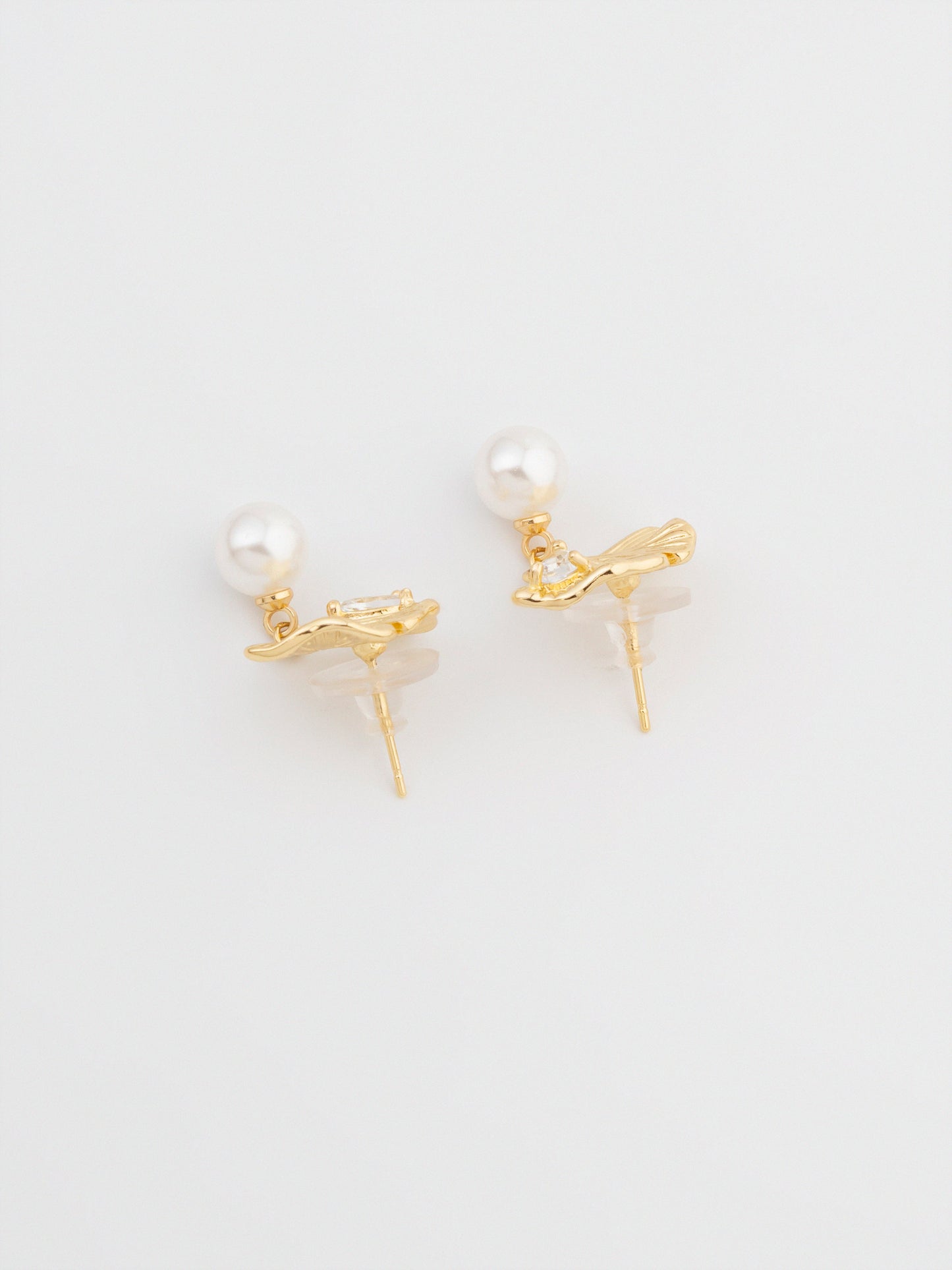 Ginkgo Pearl Earrings
