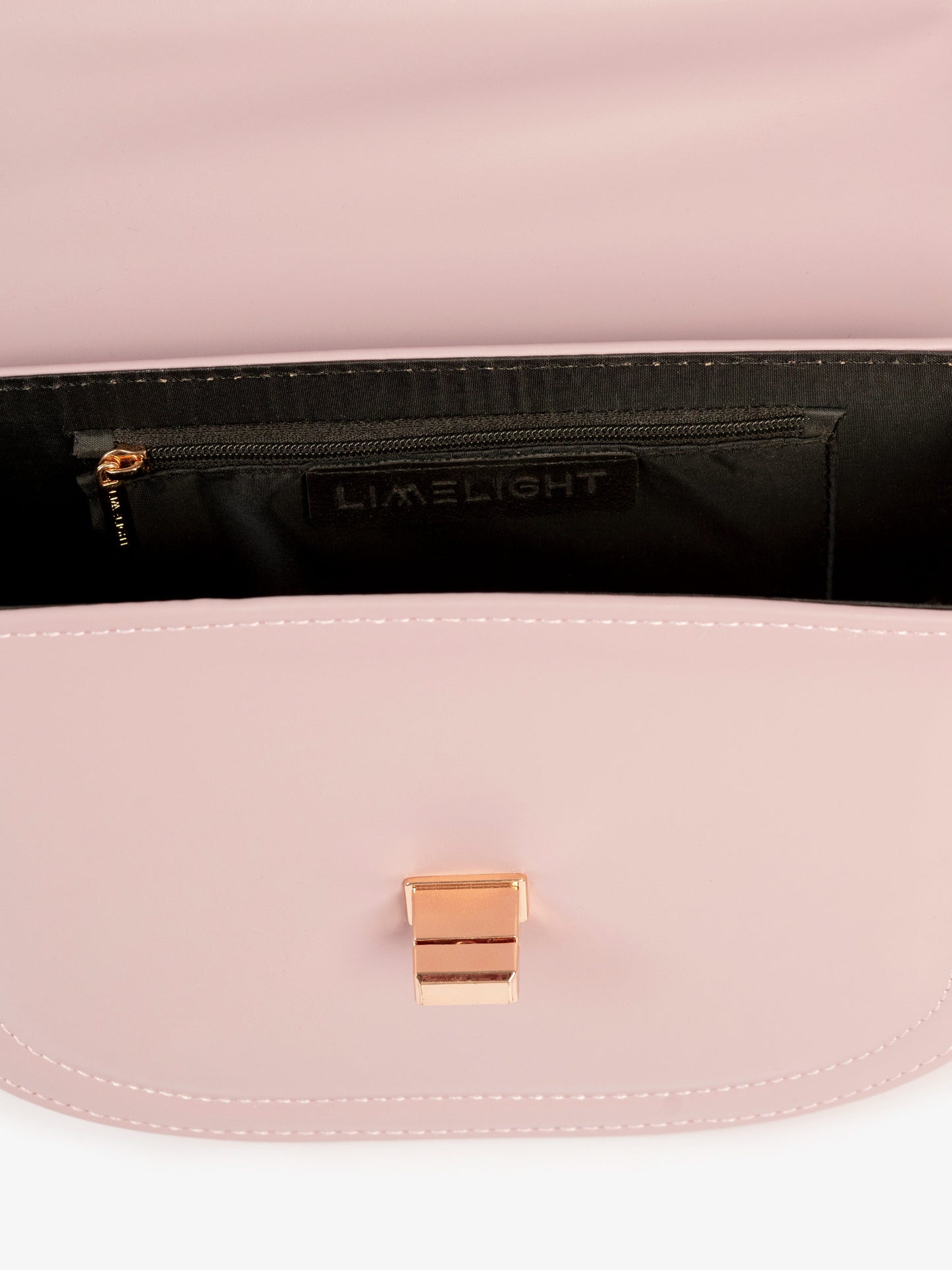 Curved Flap Handbag