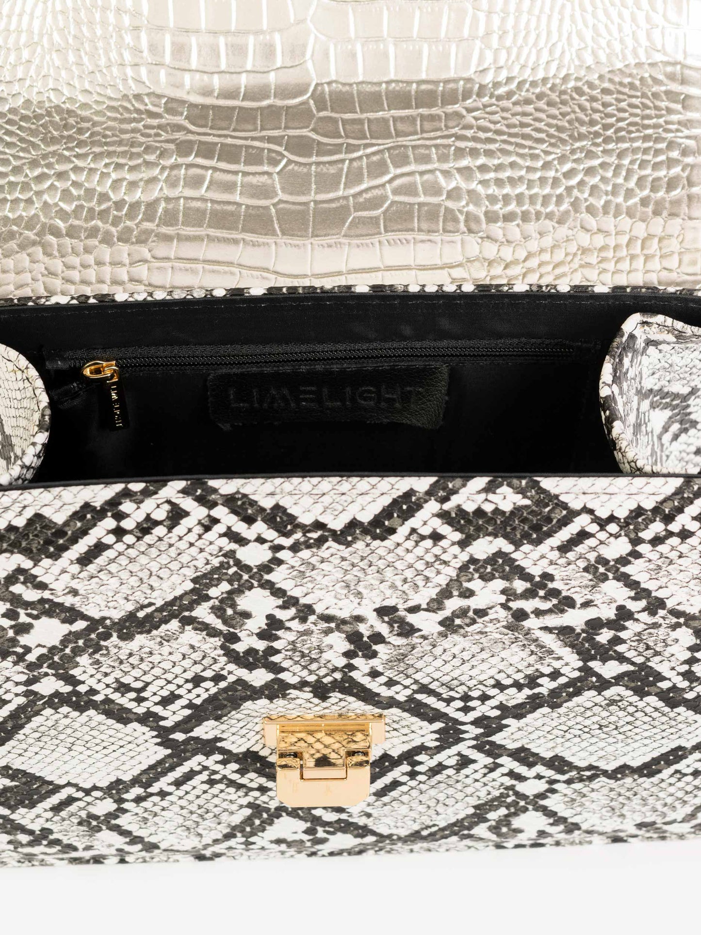 Two-tone Textured Handbag