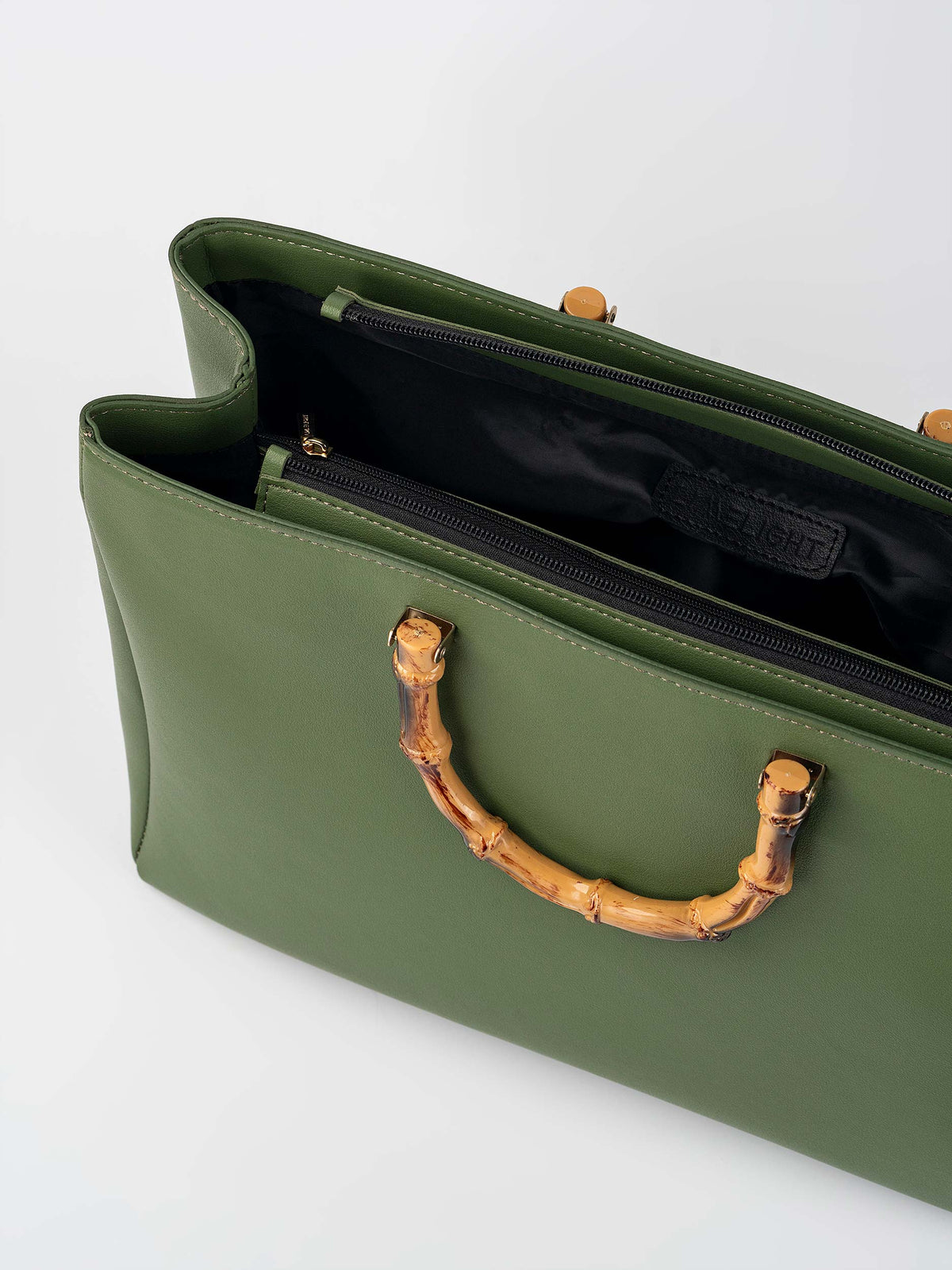 Bamboo-Handle Bag