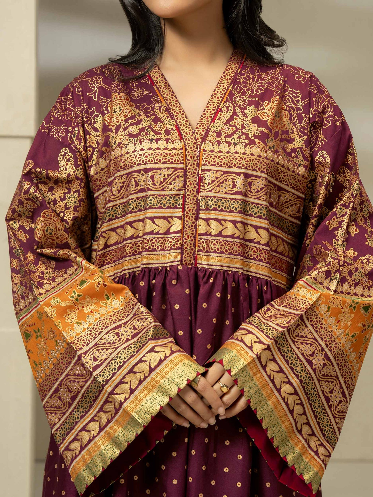 Lawn Shirt-Paste Print (Pret)