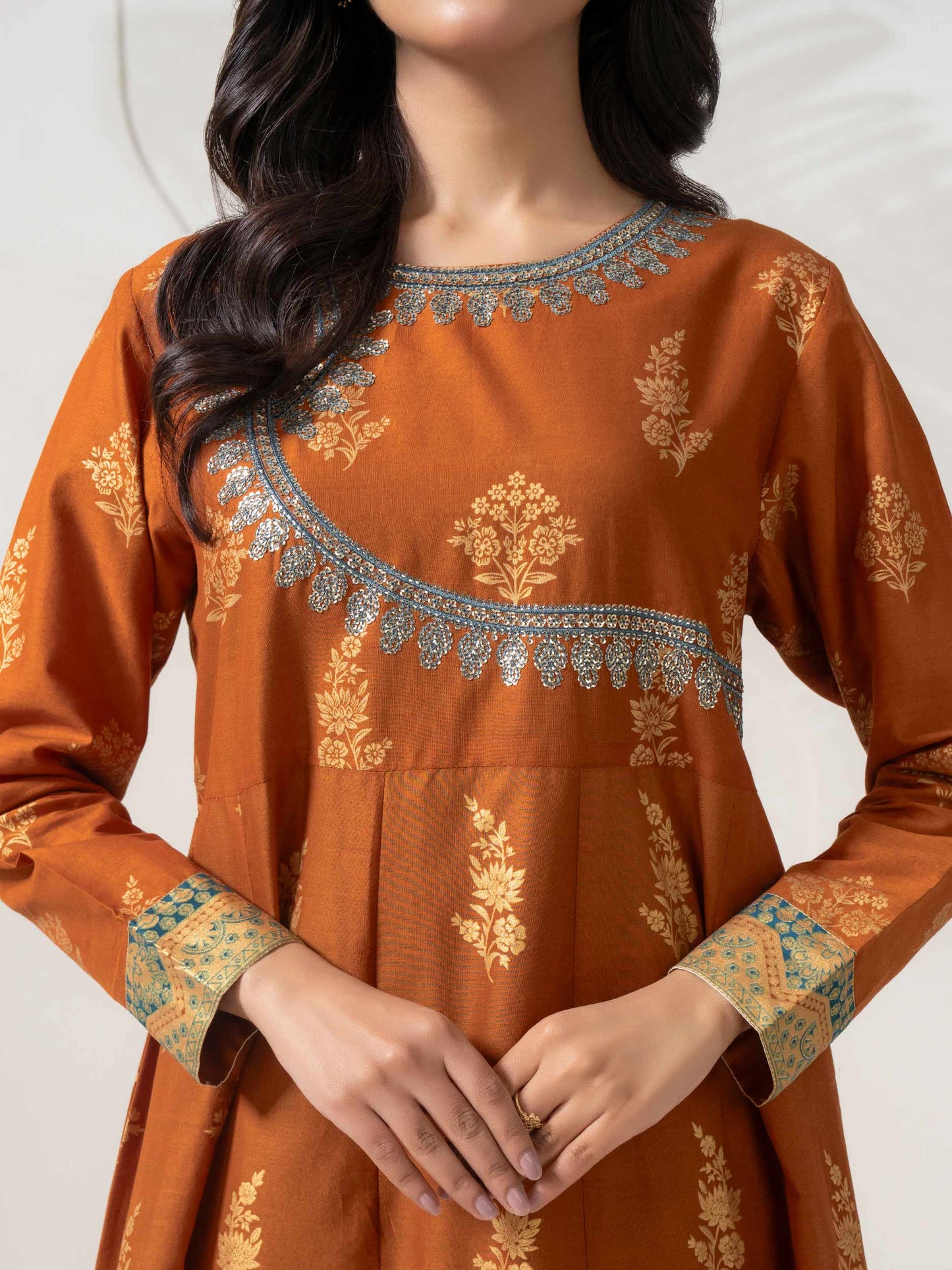 Lawn Pishwas-Paste Print (Pret)