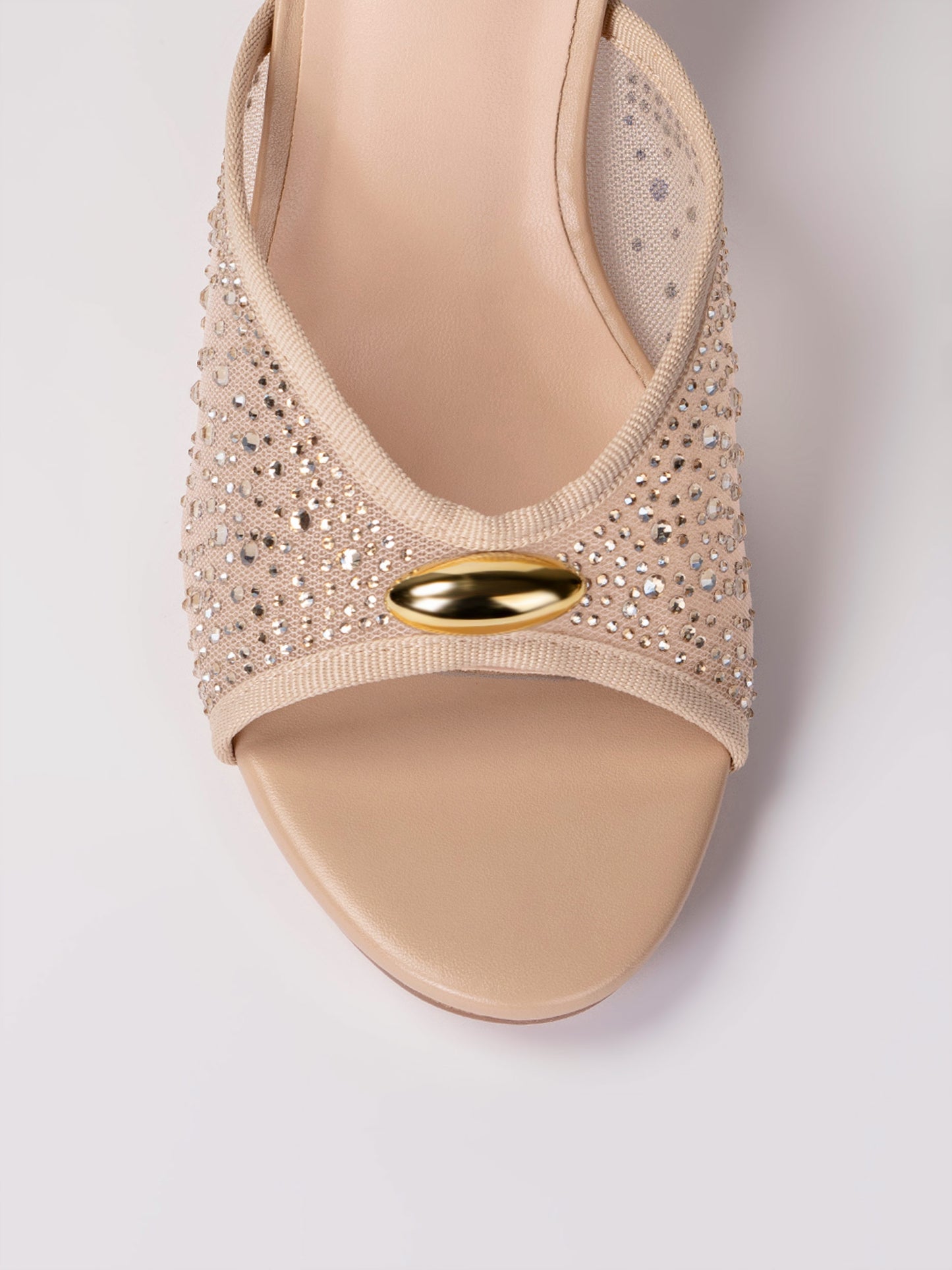 Embellished Slide Heels