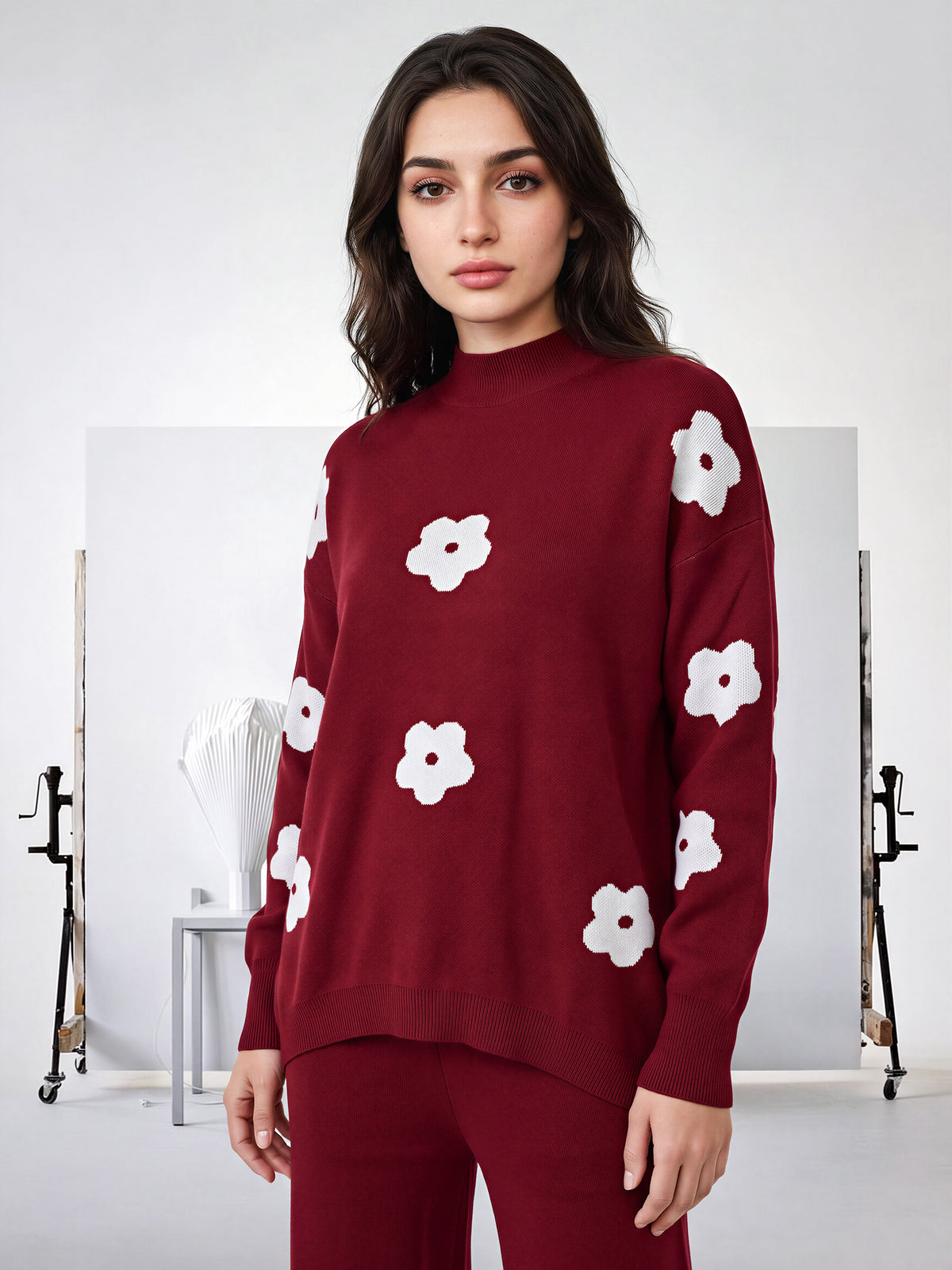 Woolen Jacquard Co-ord Set
