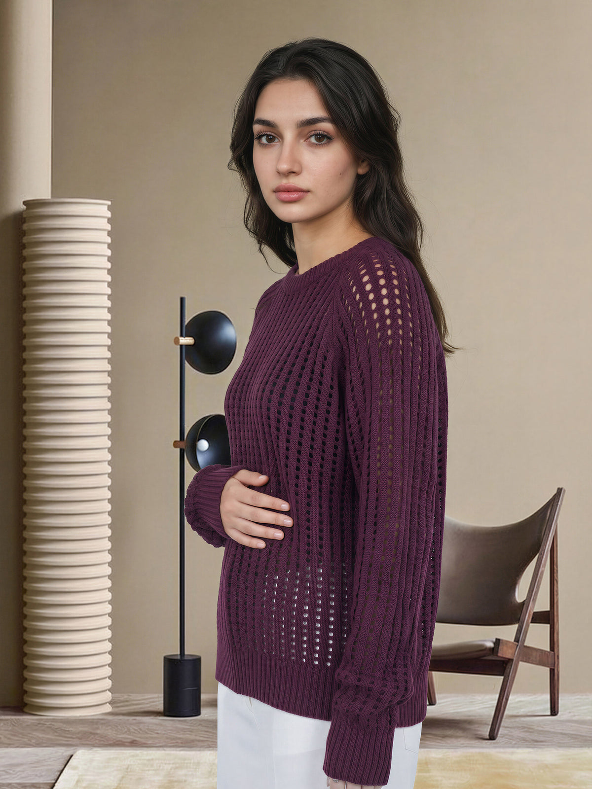 Open Knit Sweater