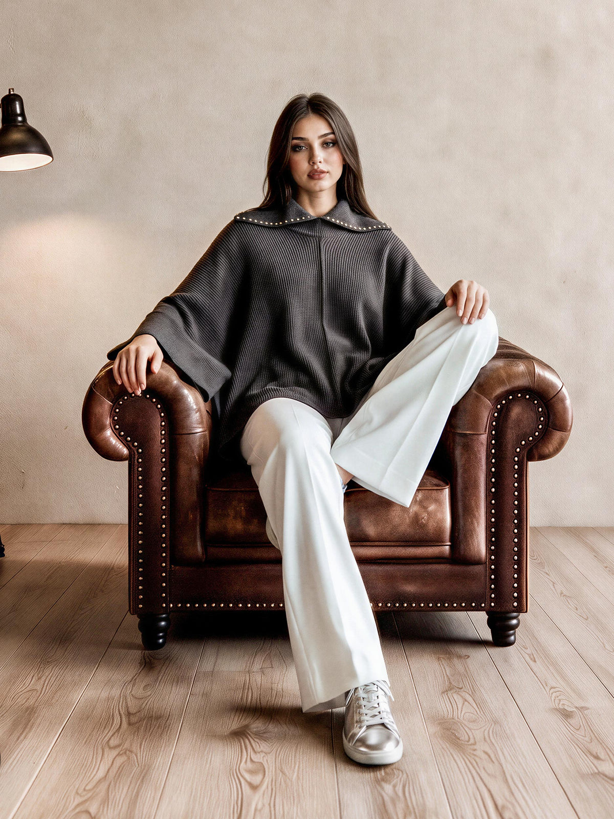 Stud Collar Cape