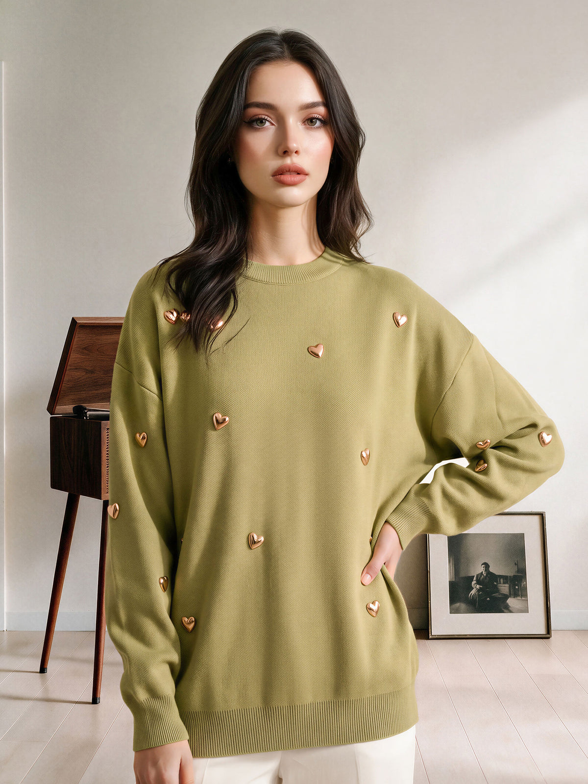 Heart Charm Sweater