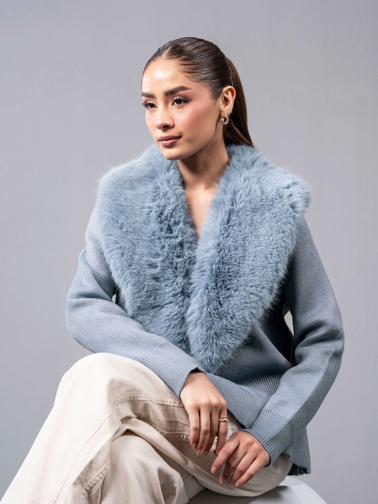 Faux-Fur Sweater
