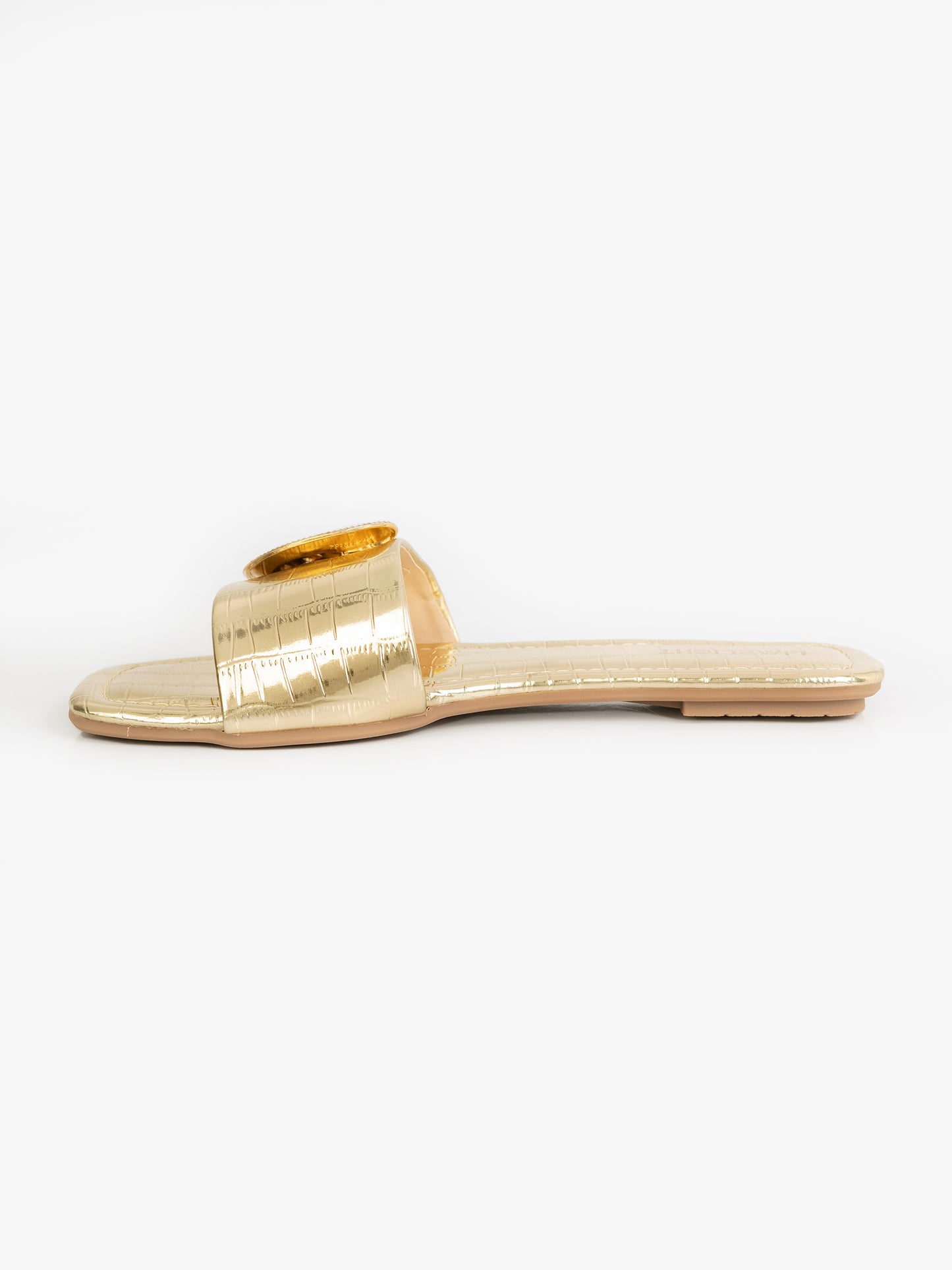 Croc-Textured Flats