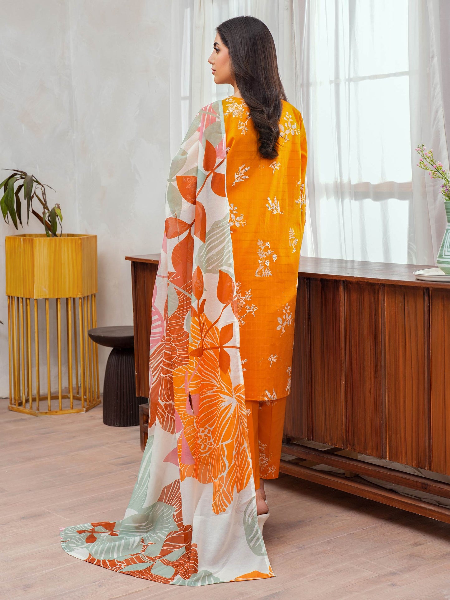 3 Piece Lawn Suit-Embroidered (Unstitched)