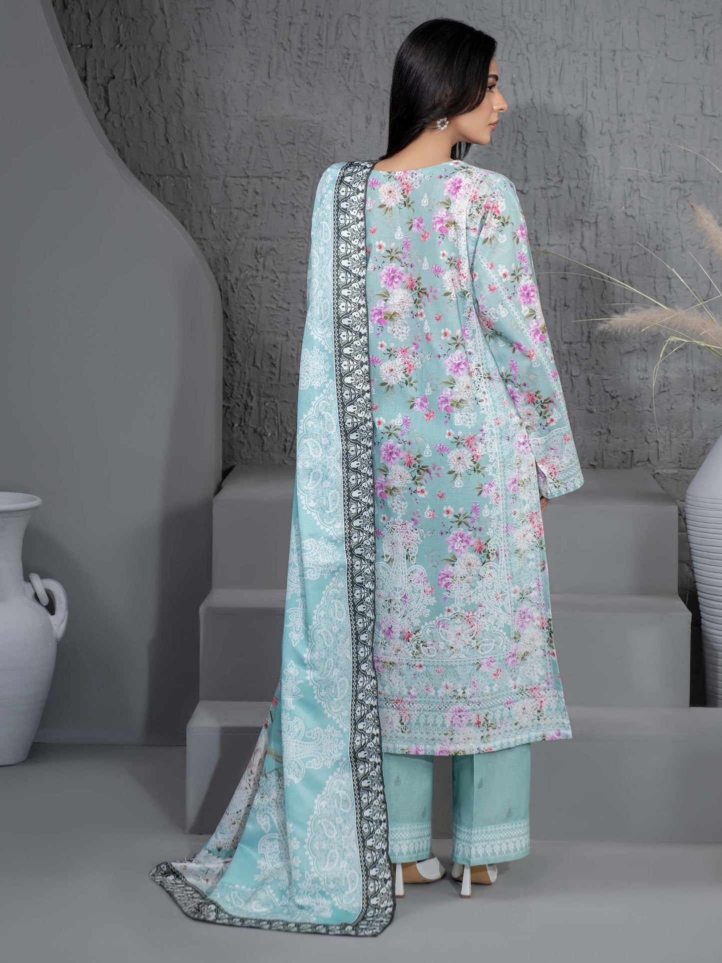3 Piece Khaddar Suit-Printed (Unstitched)