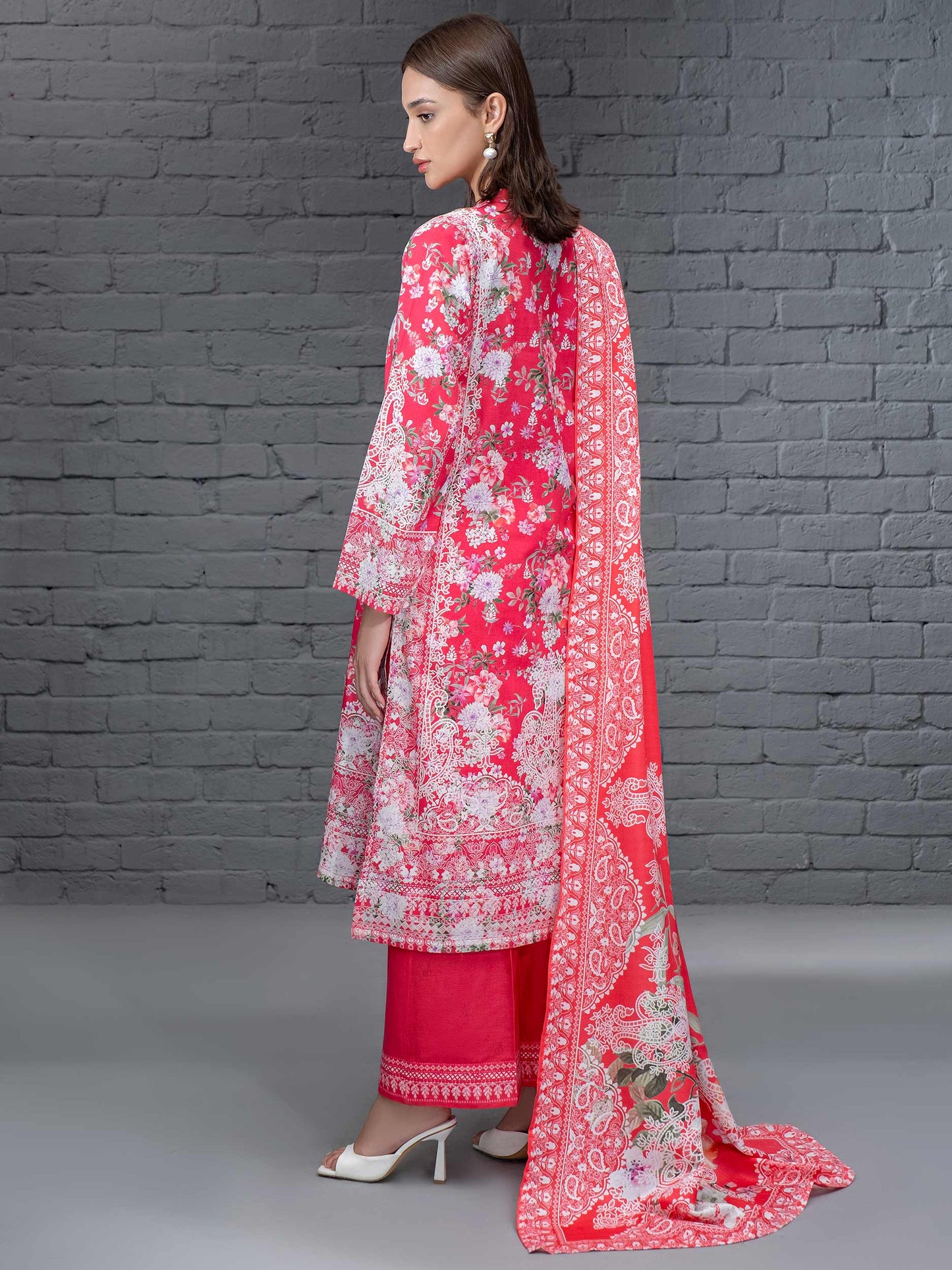 3 Piece Khaddar Suit-Printed (Unstitched)