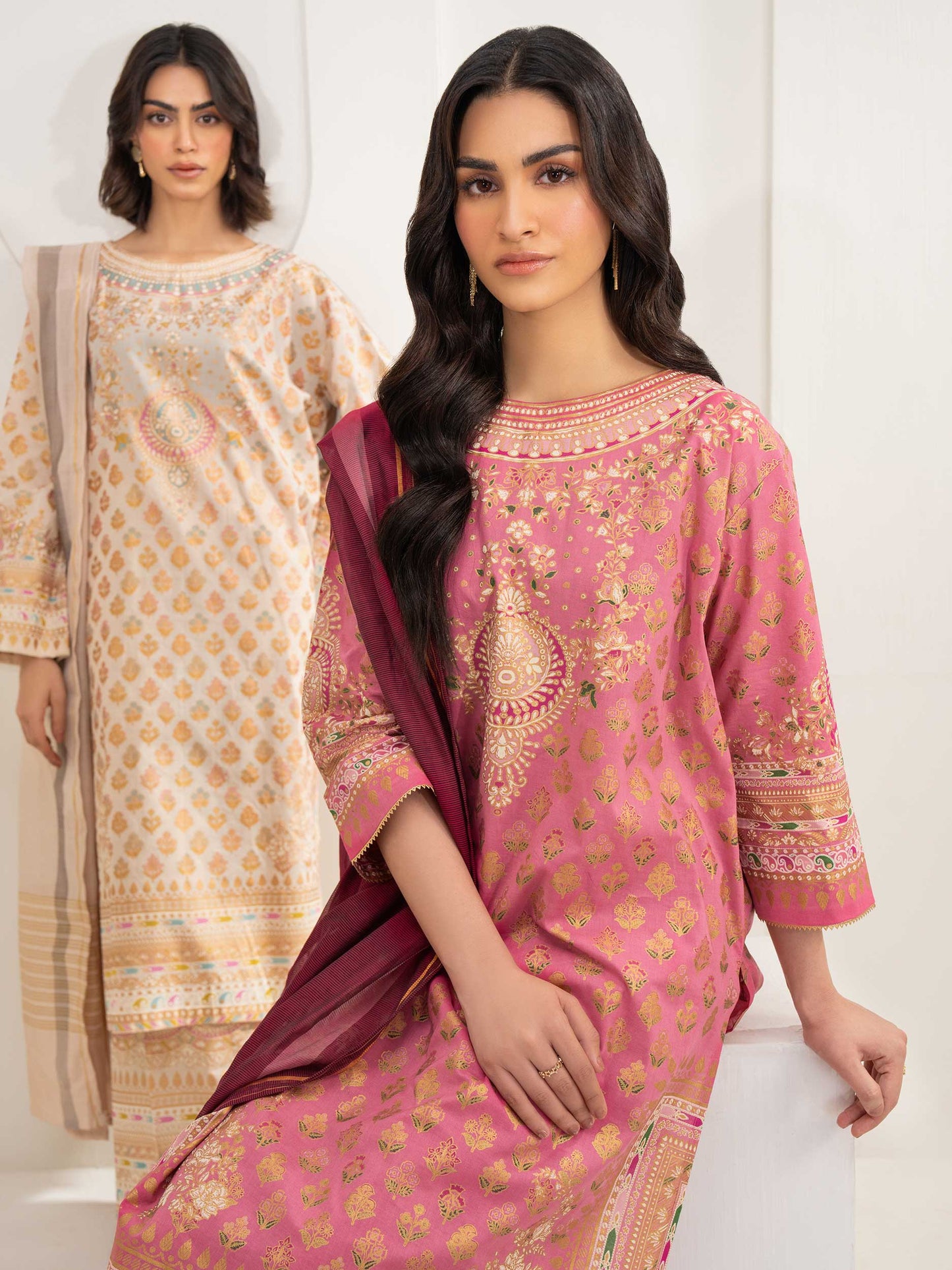 3 Piece Lawn Suit-Paste Print (Unstitched)