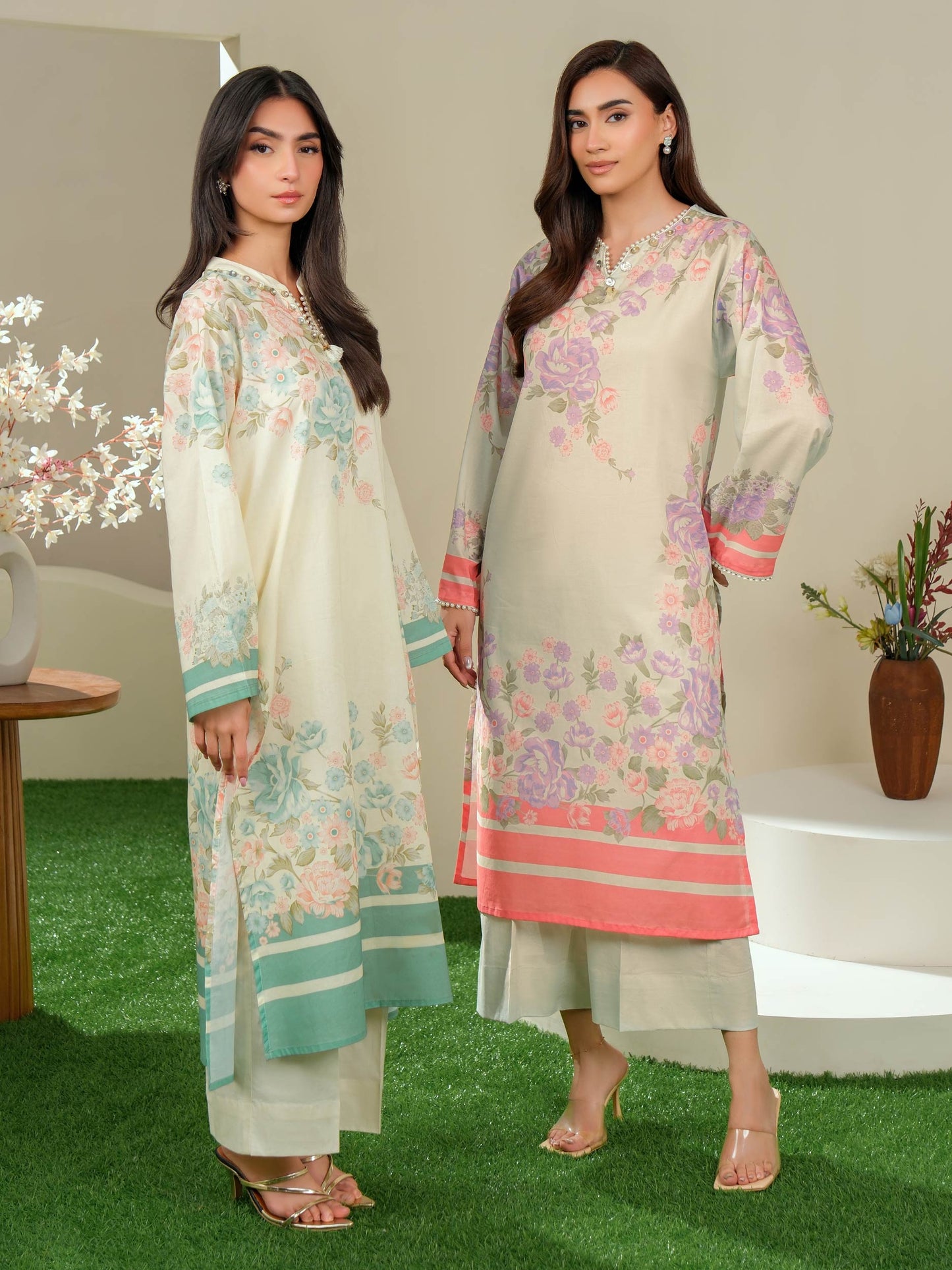 2 Piece Lawn Suit-Printed (Unstitched)