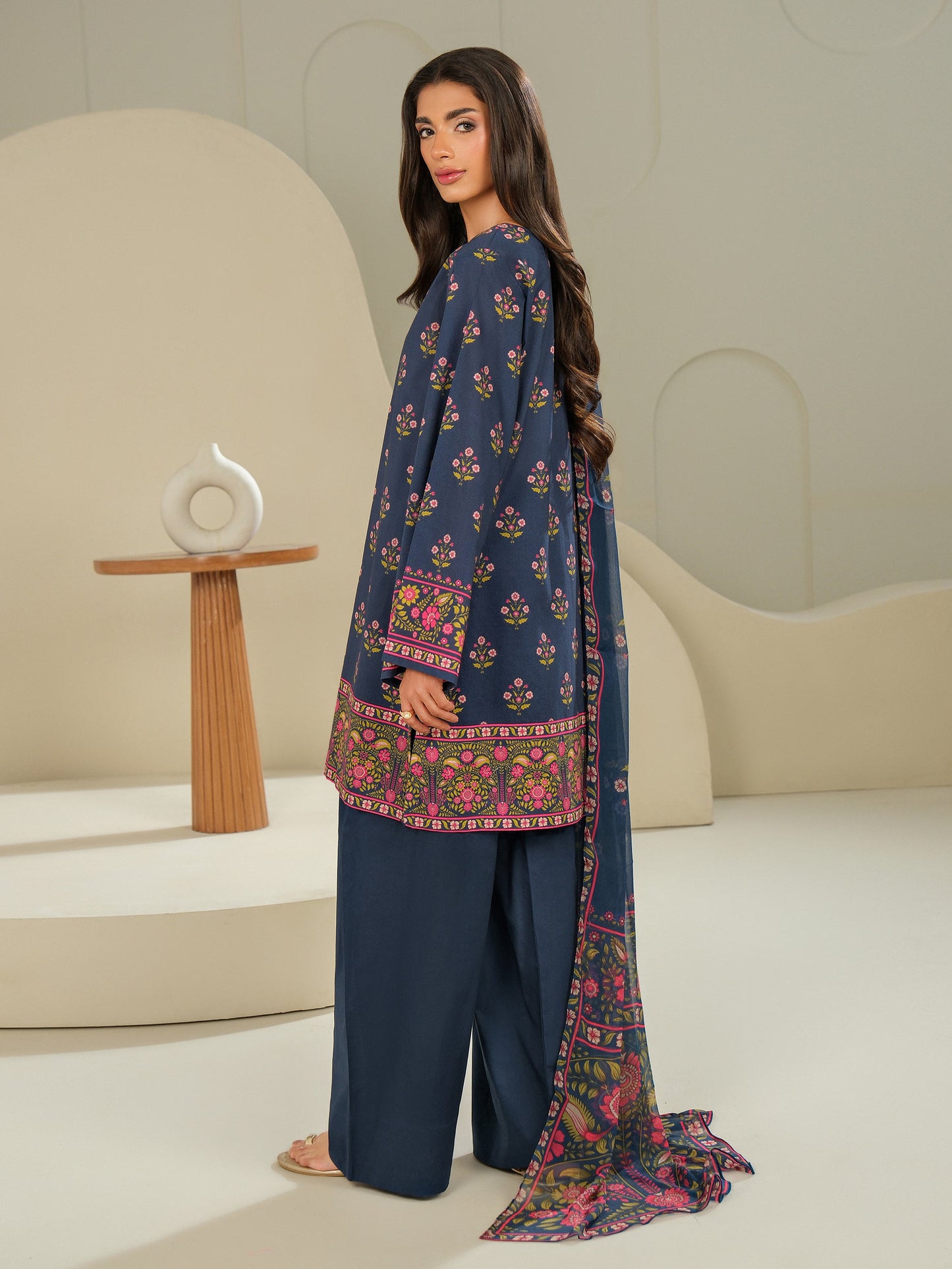 3 Piece Lawn Suit-Printed (Unstitched)