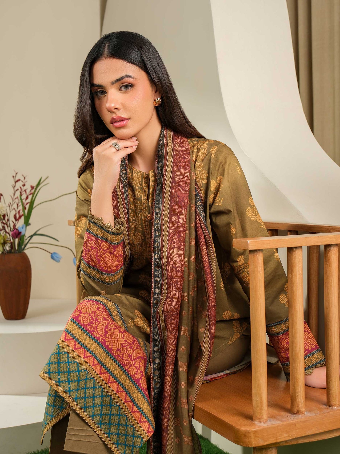 3 Piece Lawn Suit-Printed (Unstitched)