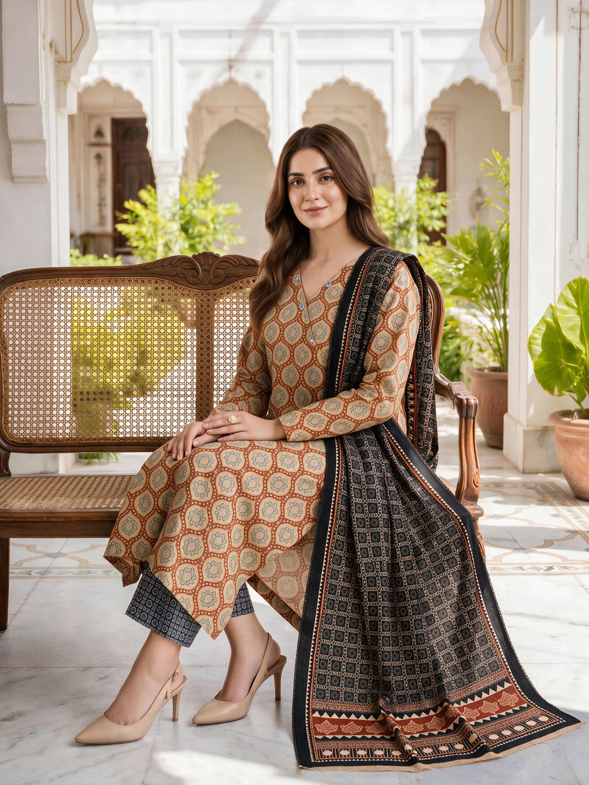 3 Piece Karandi (Unstitched)