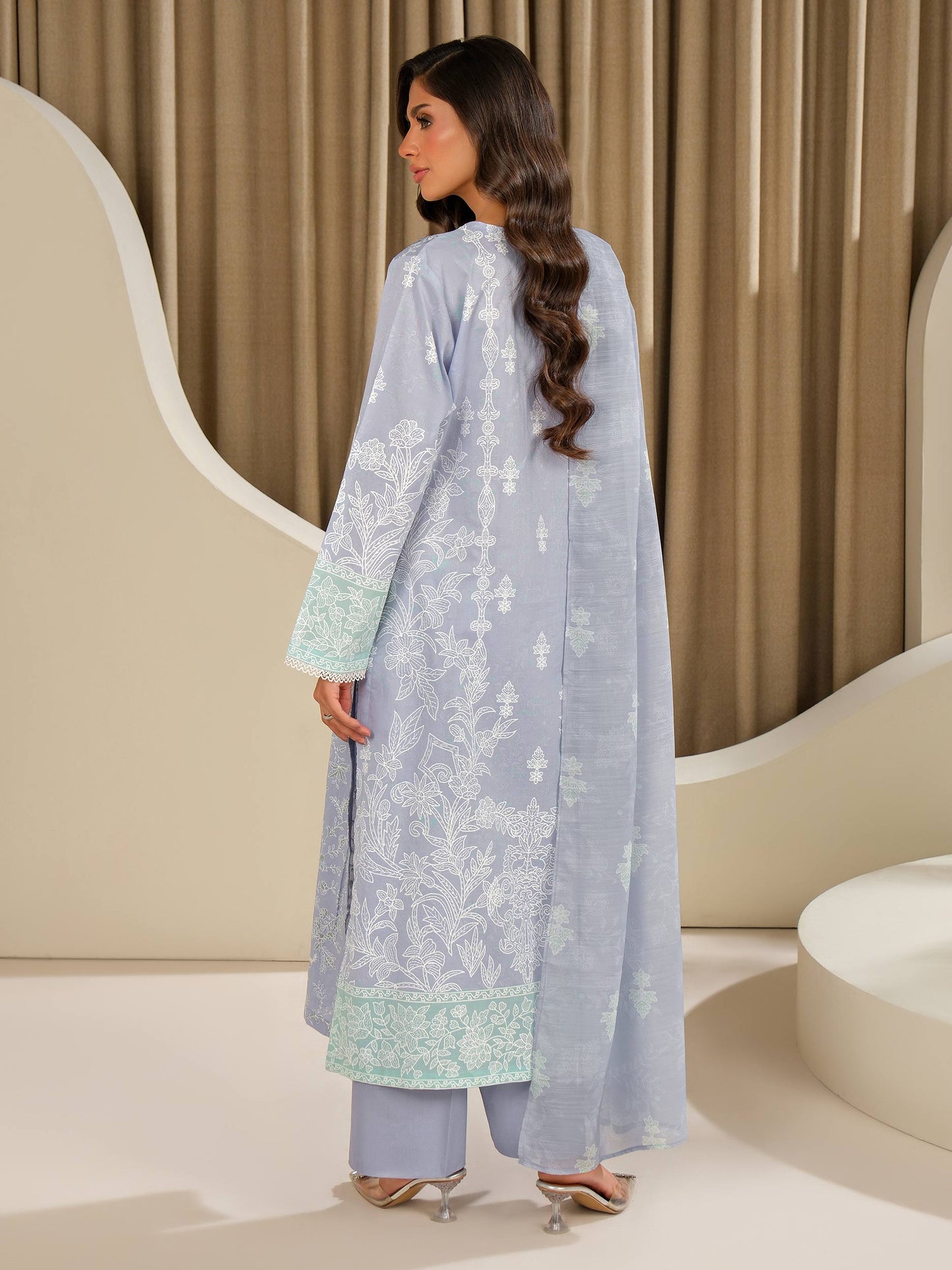 3 Piece Lawn Suit-Embroidered (Unstitched)