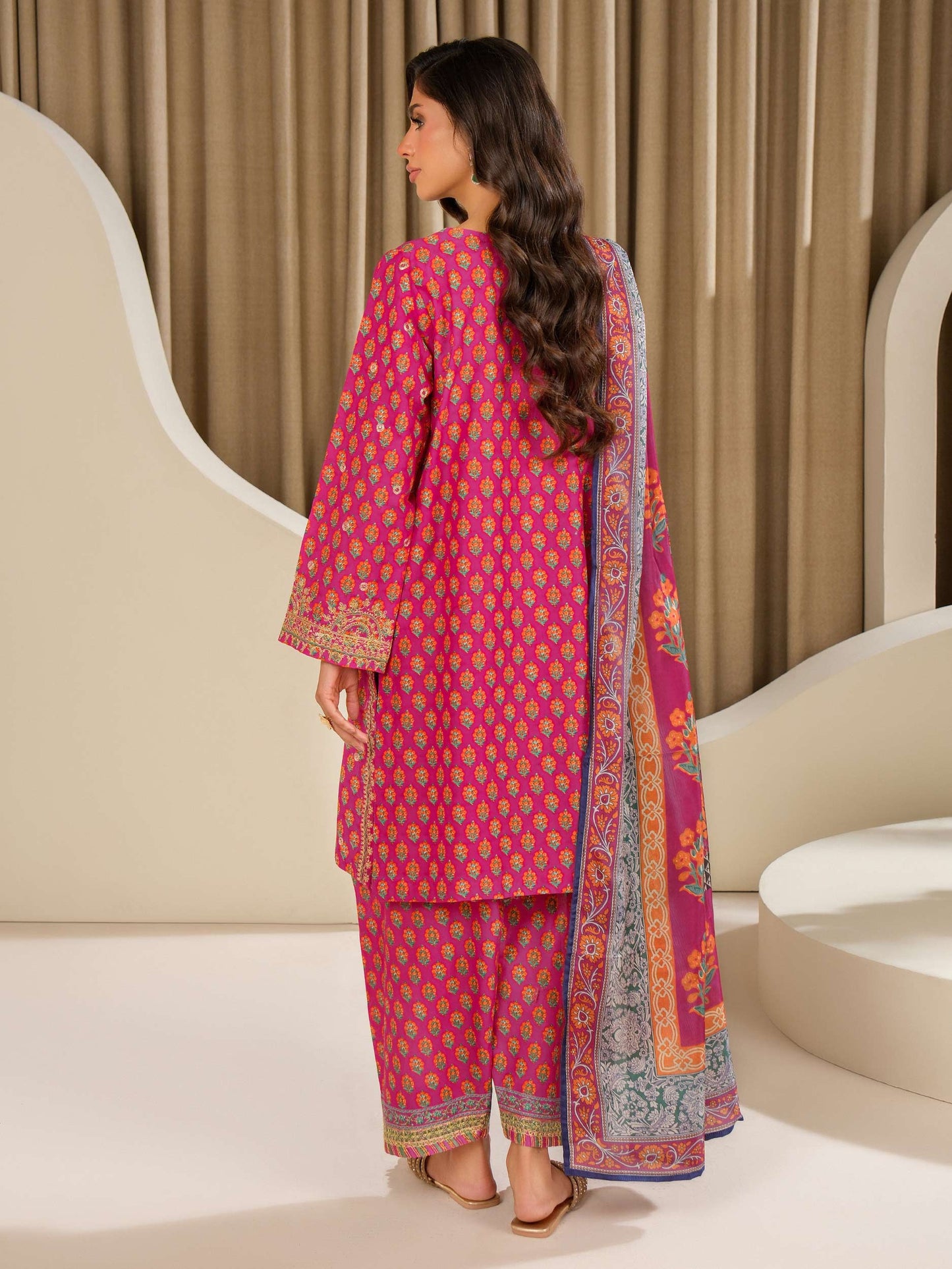 3 Piece Lawn Suit-Embroidered (Unstitched)
