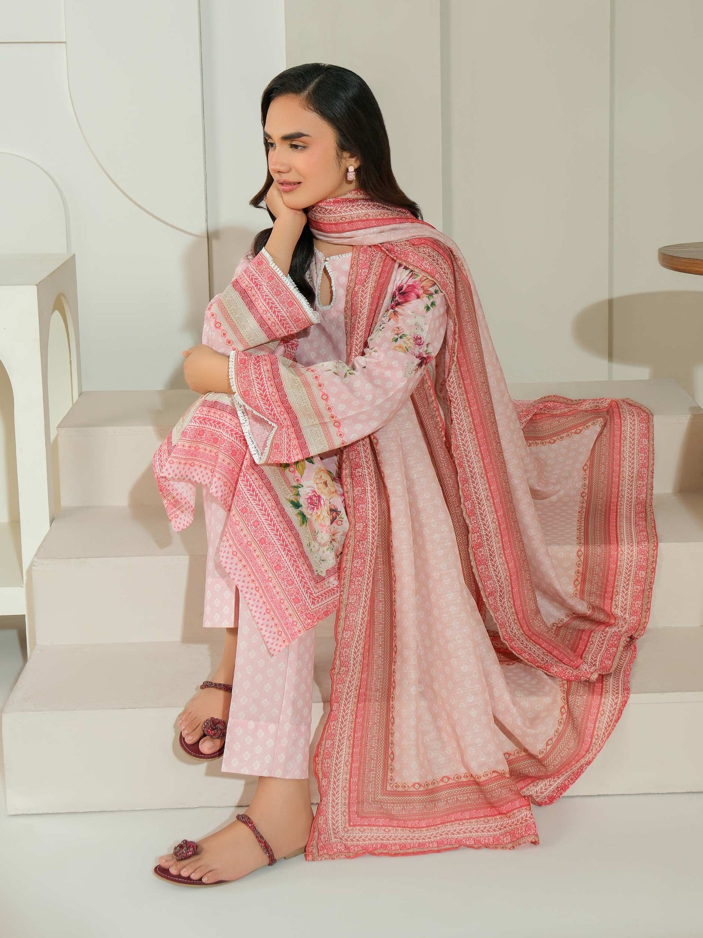 3 Piece Lawn Suit-Printed (Unstitched)