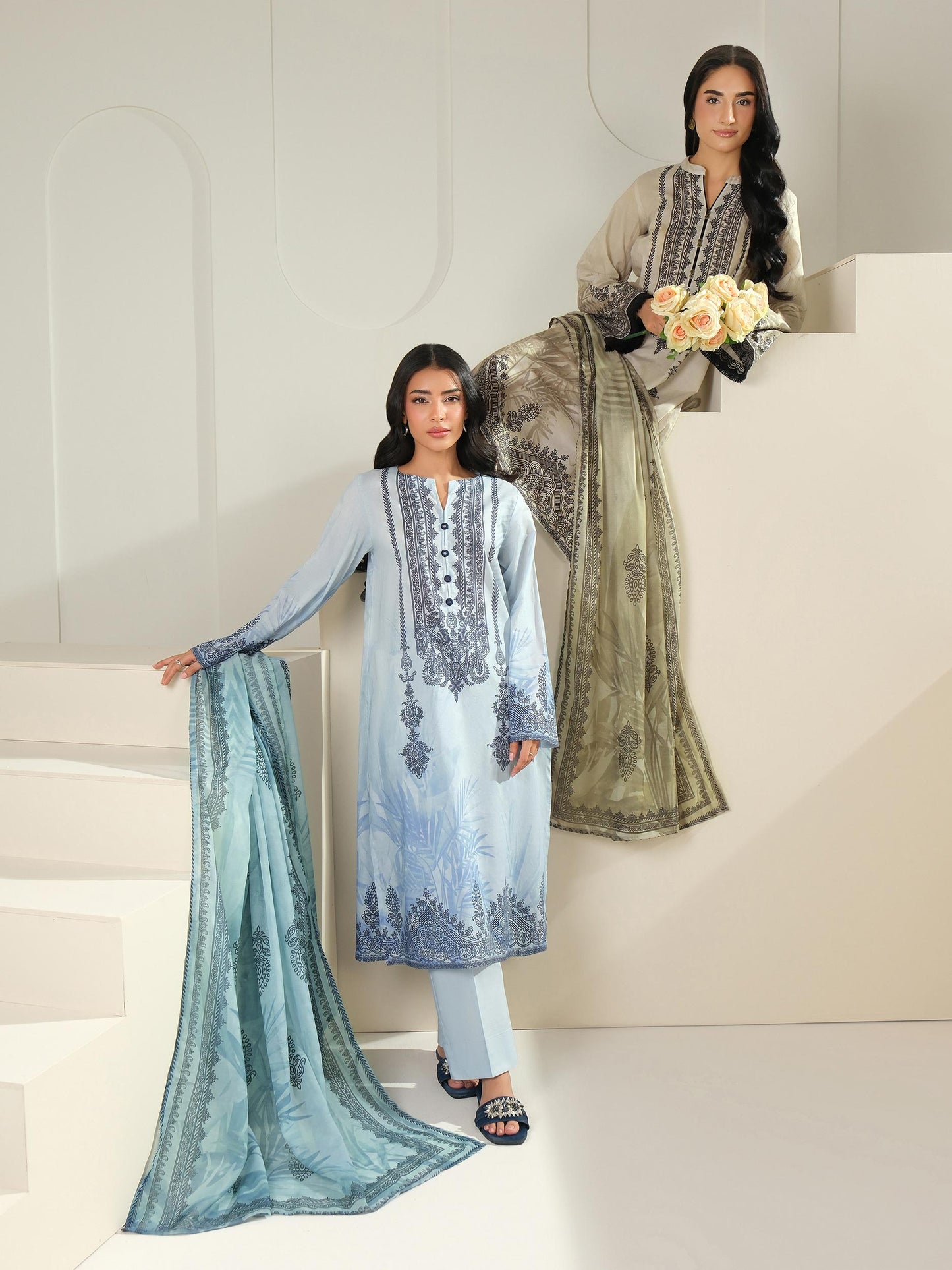 2 Piece Lawn Suit-Printed (Unstitched)