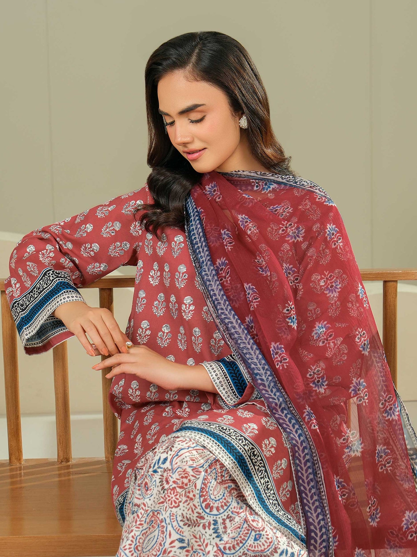 3 Piece Lawn Suit-Printed (Unstitched)