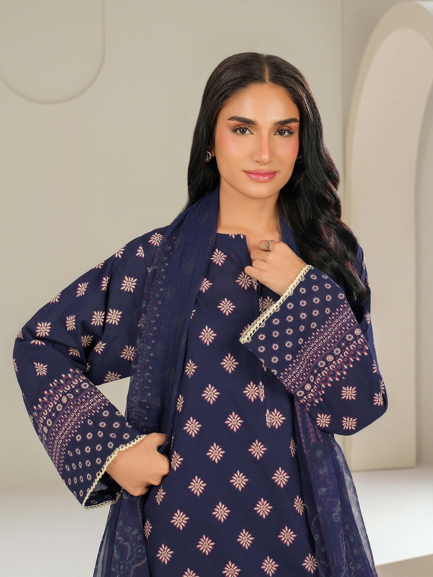 3 Piece Lawn Suit-Printed (Unstitched)